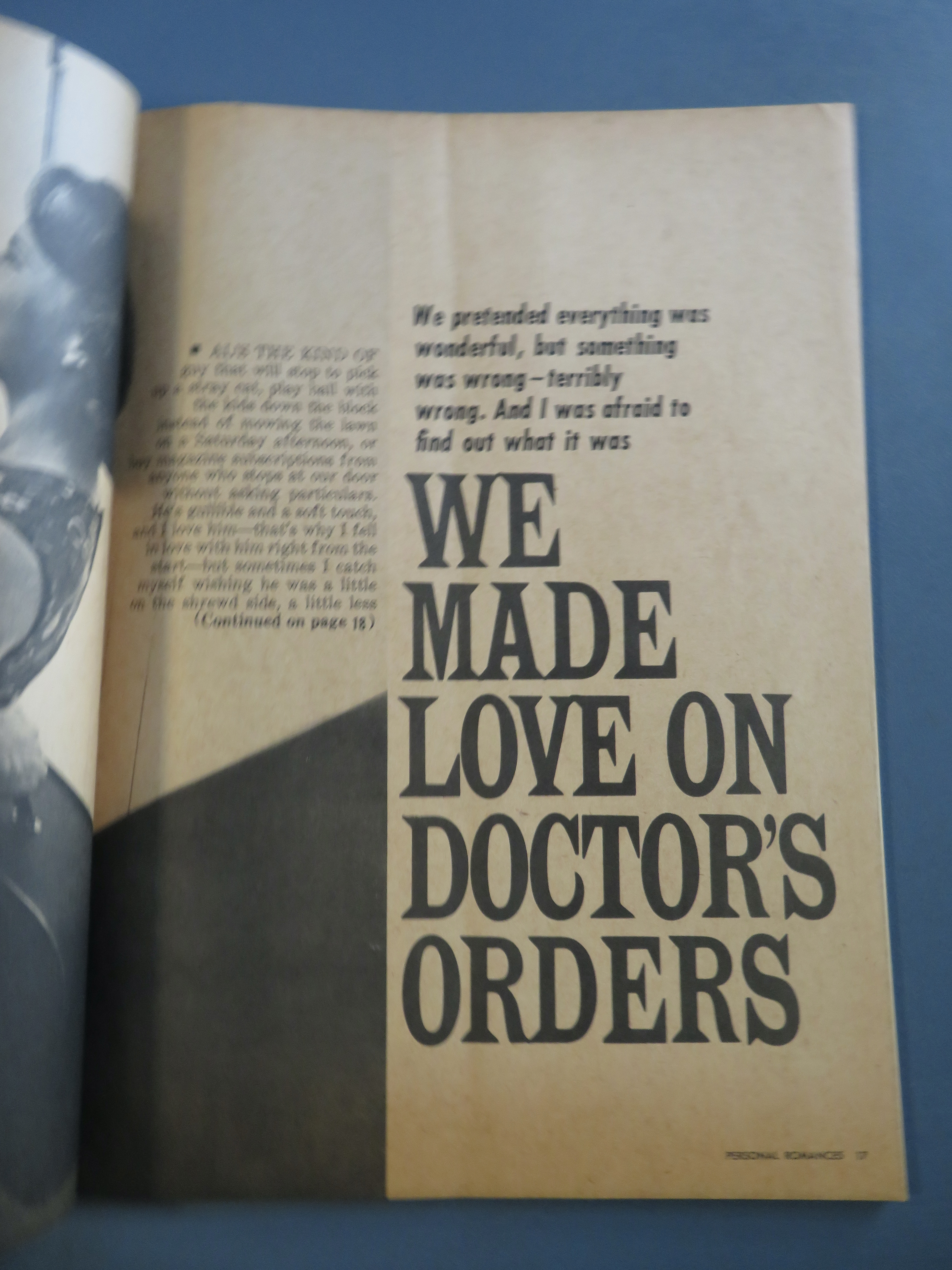 Personal Romances Magazine September 1965