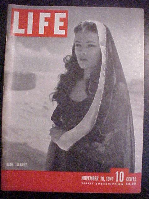 Life Magazine - November 10, 1941 - Gene Tierney