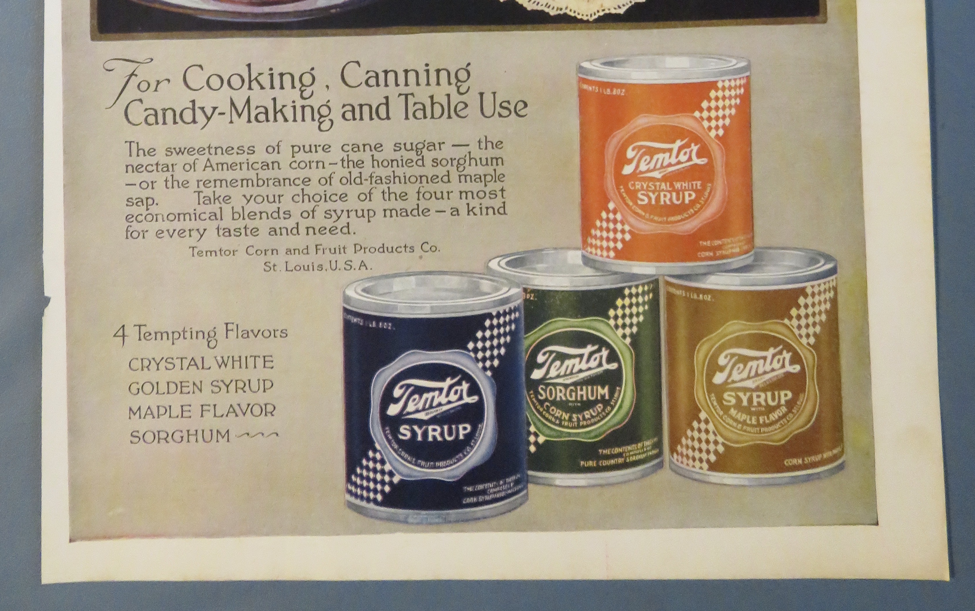 1920 Temtor Syrup with Waffles & Syrup & Other Syrups