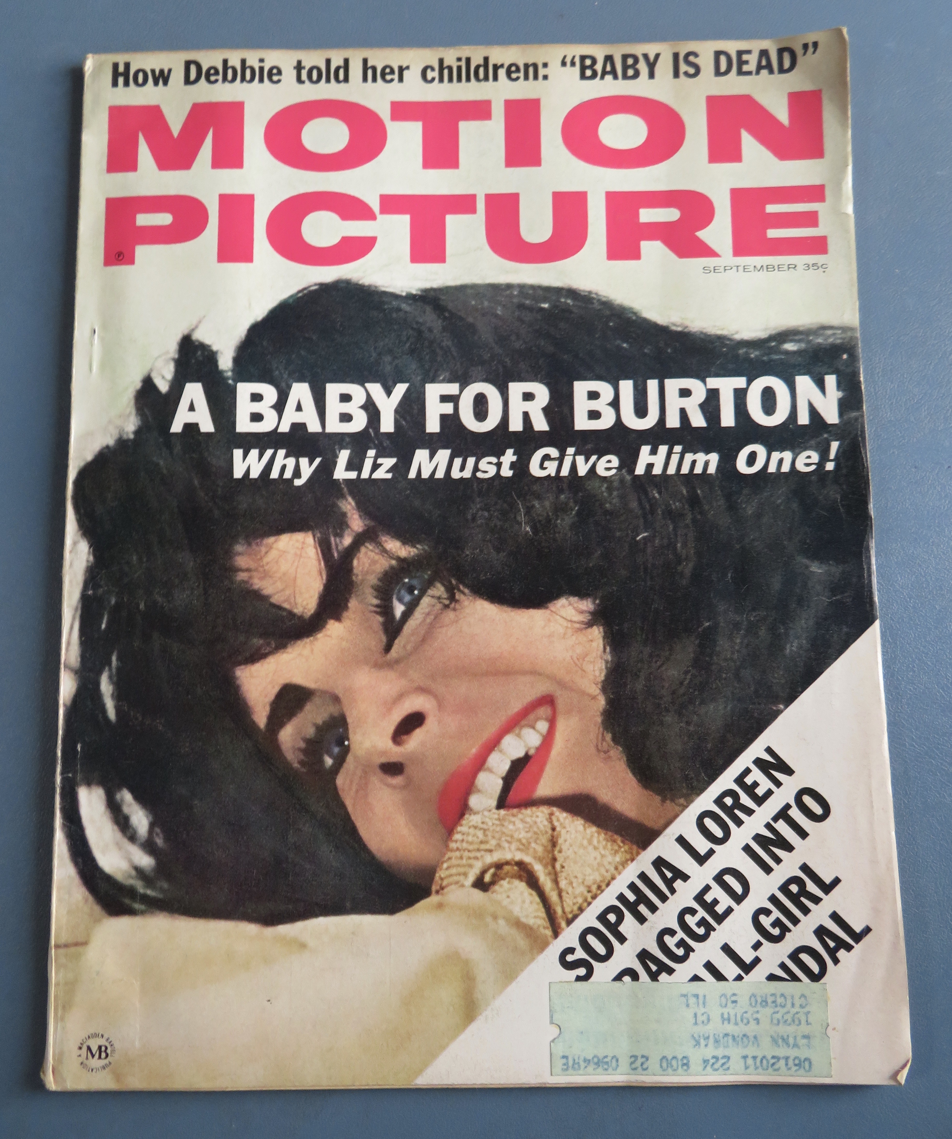 Motion Picture Magazine September 1963 Baby For Burton
