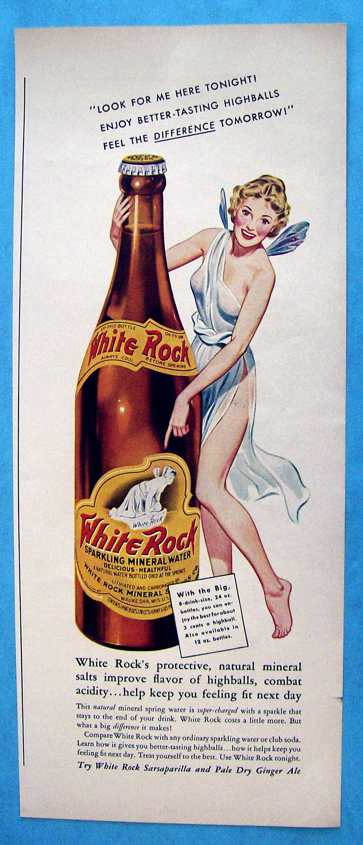 Vintage Ad: 1942 White Rock Mineral Water