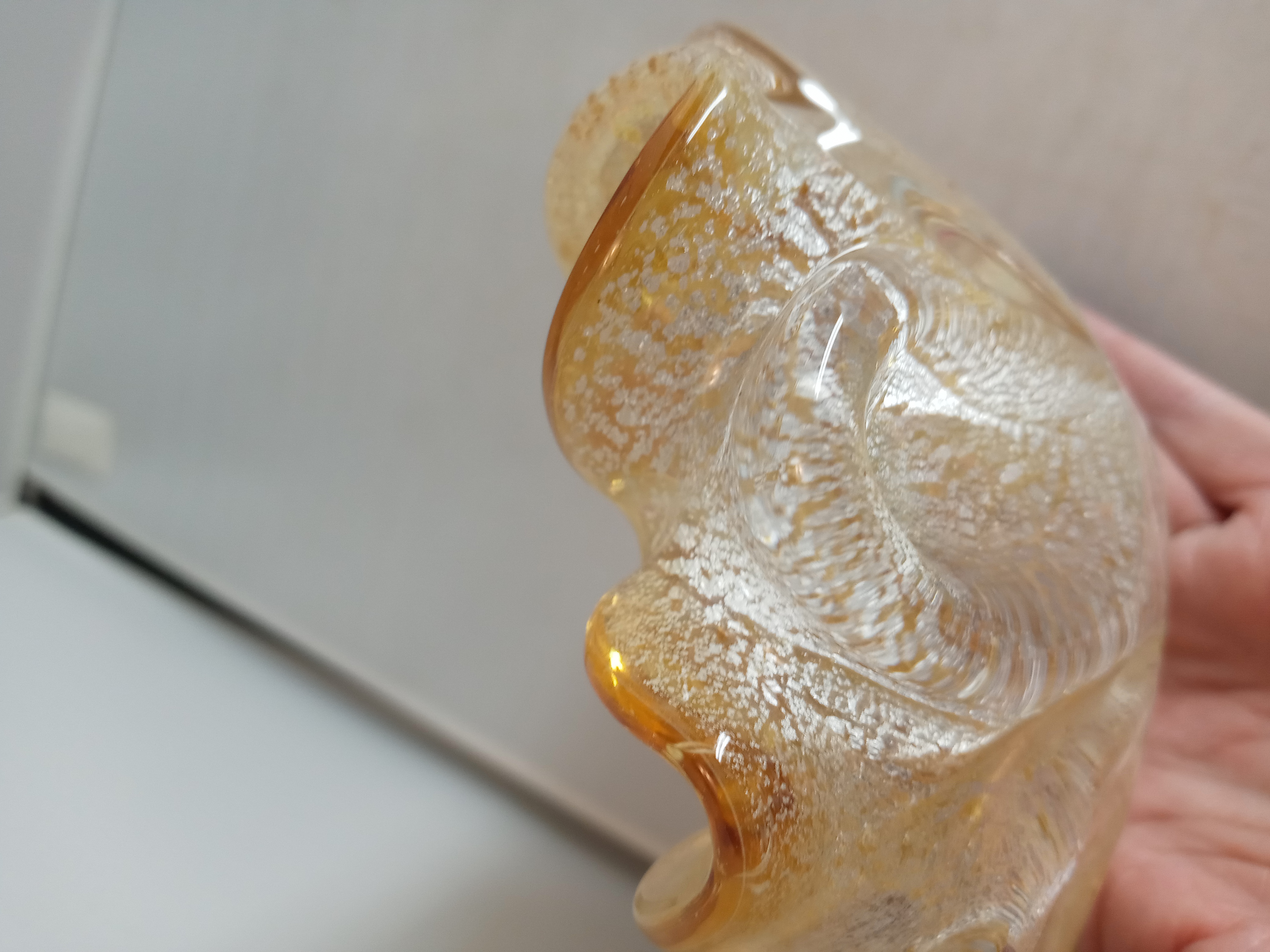Murano art glass bowl mid-century Italy