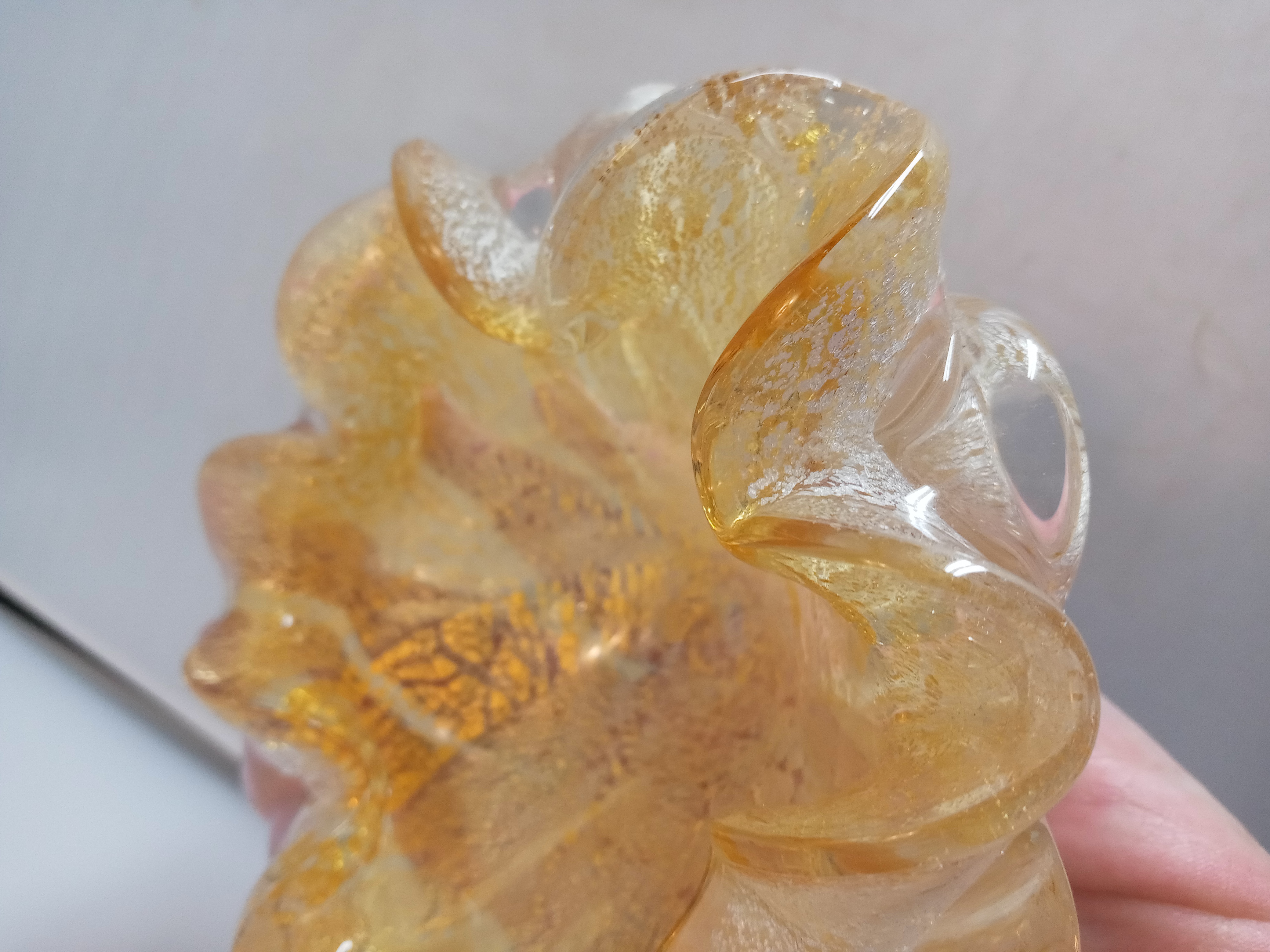 Murano art glass bowl mid-century Italy