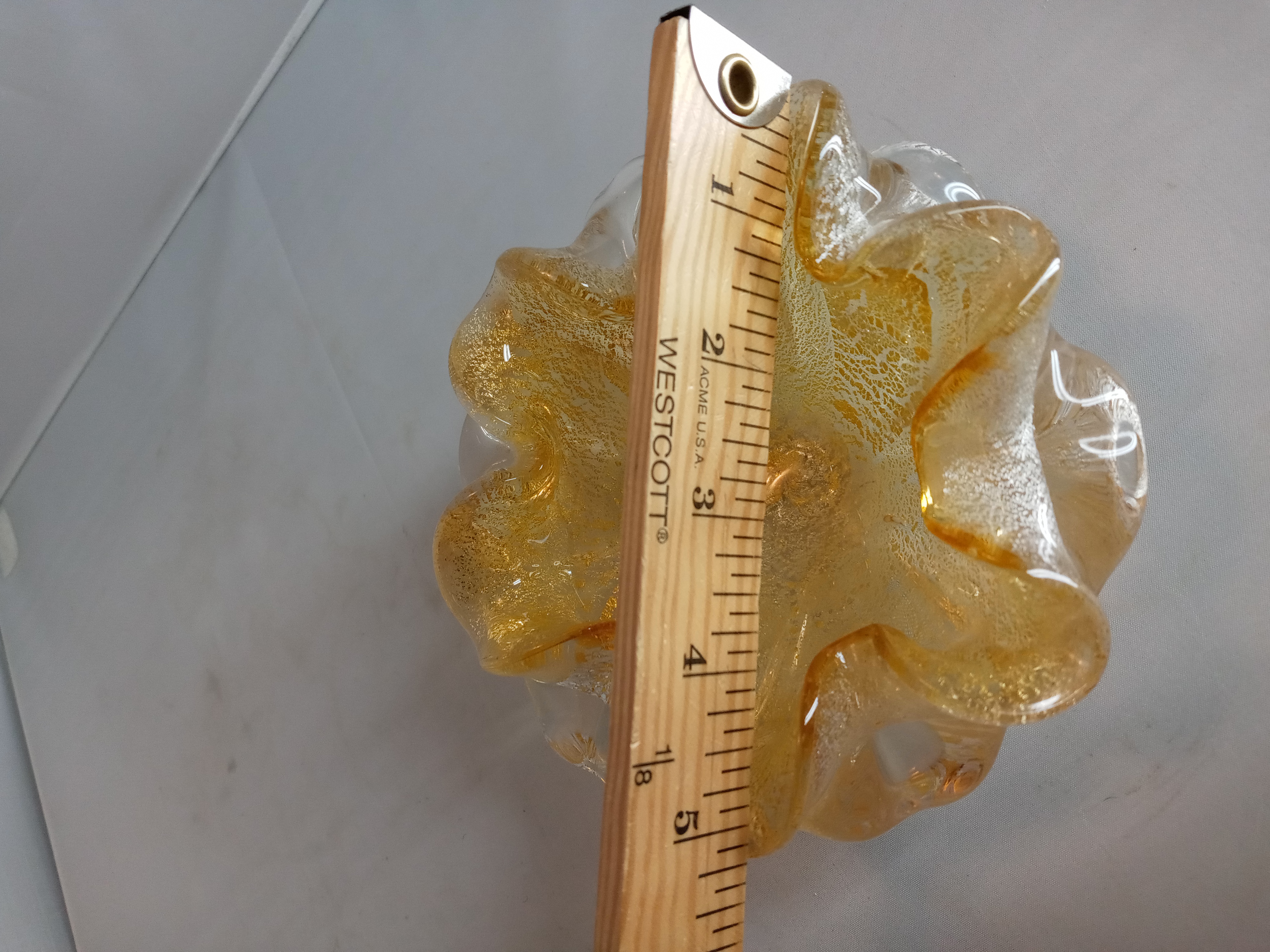 Murano art glass bowl mid-century Italy