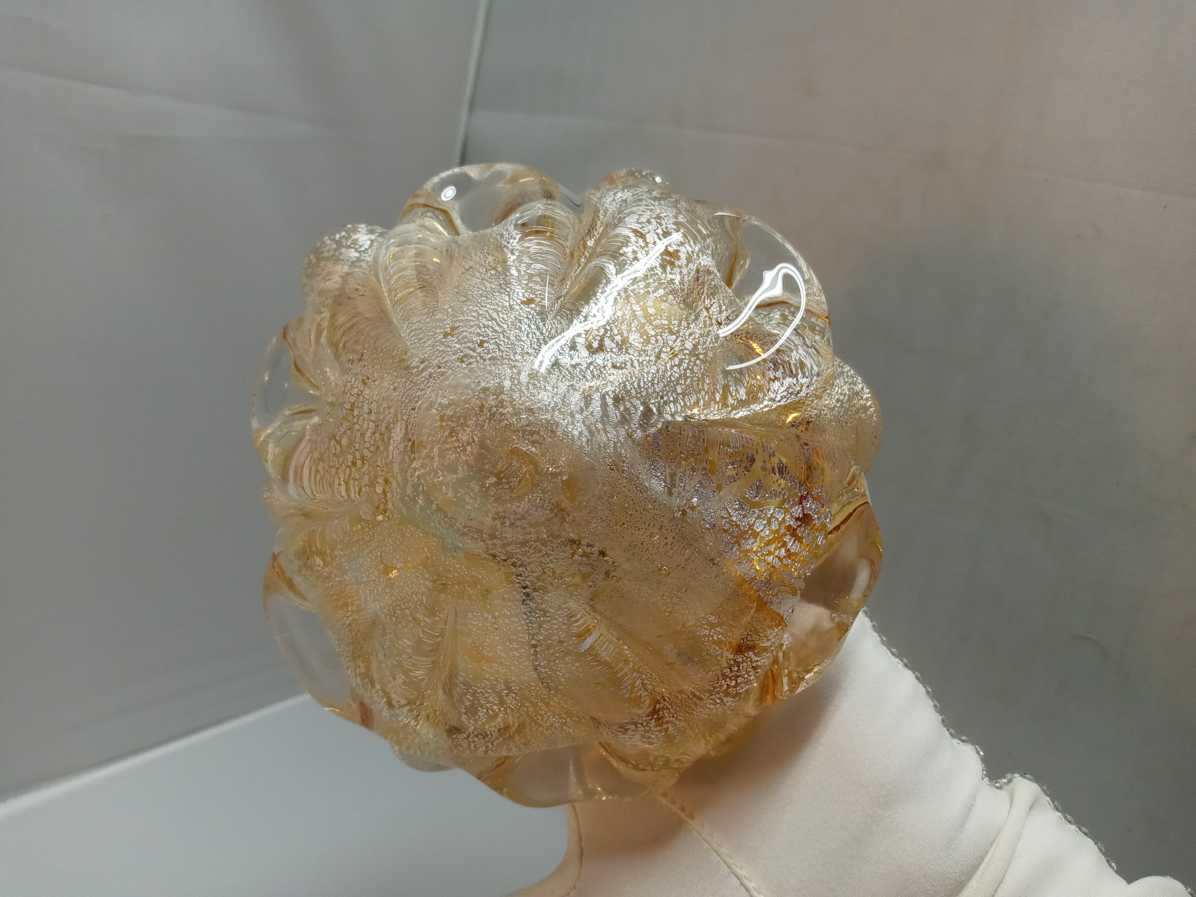 Murano art glass bowl mid-century Italy