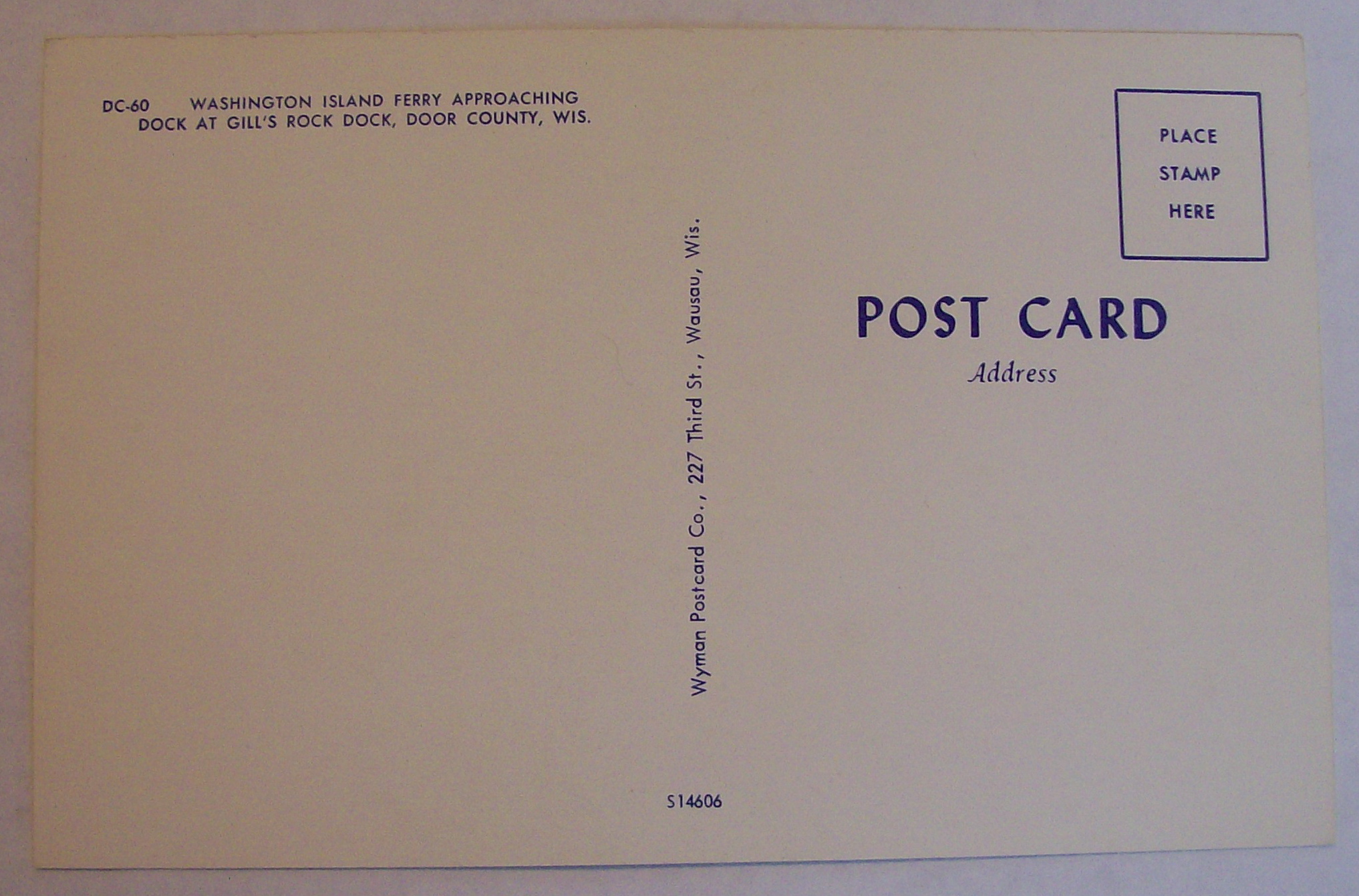 Washington Island Ferry Postcard