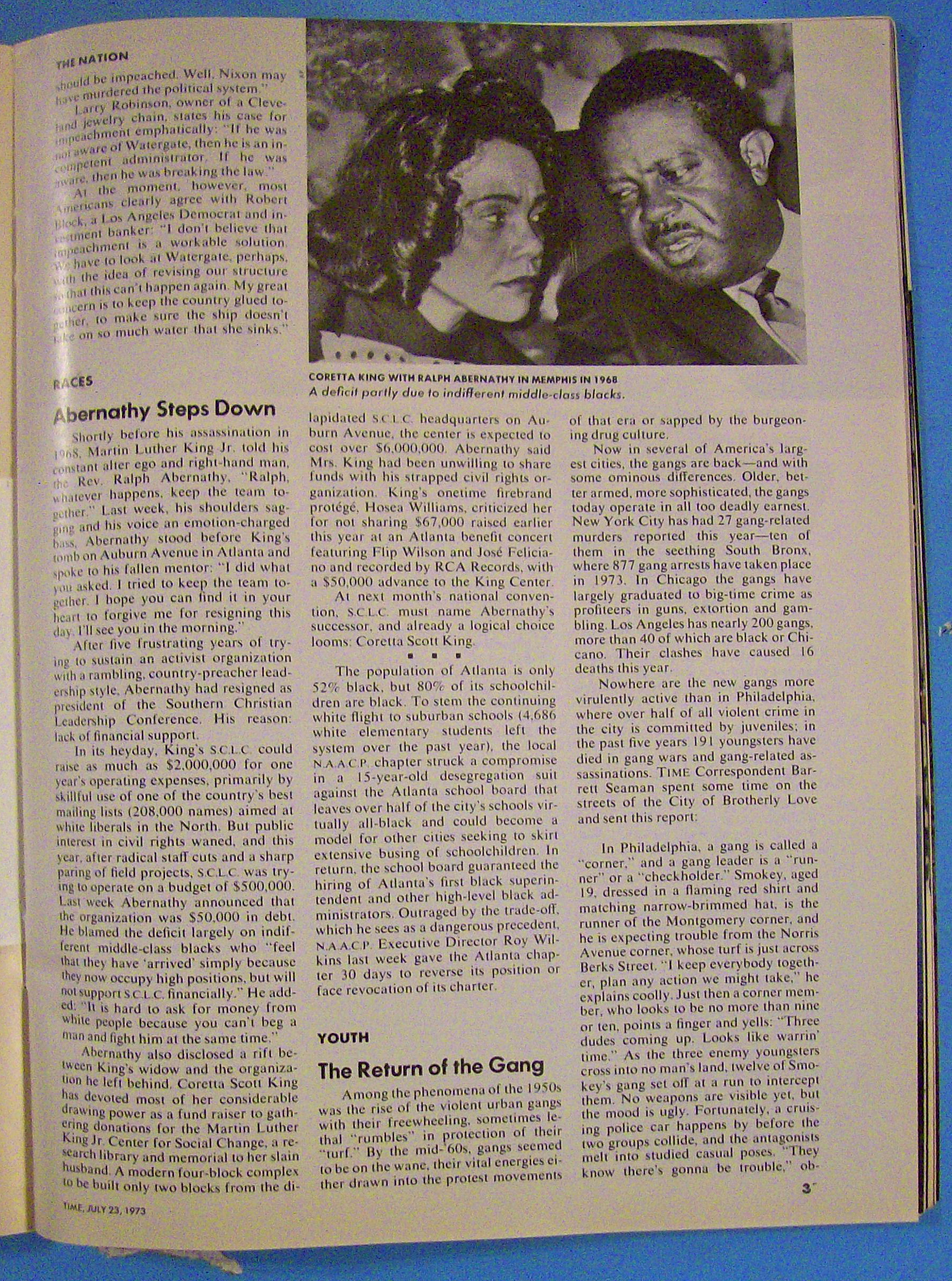 Time Magazine-July 23, 1973-In Defense of Nixon