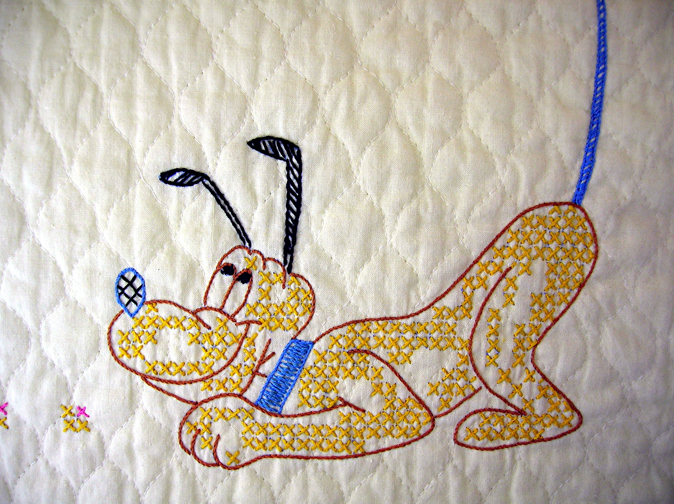 Disney Cross Stitch Mickey and Minnie Baby Quilt Kit