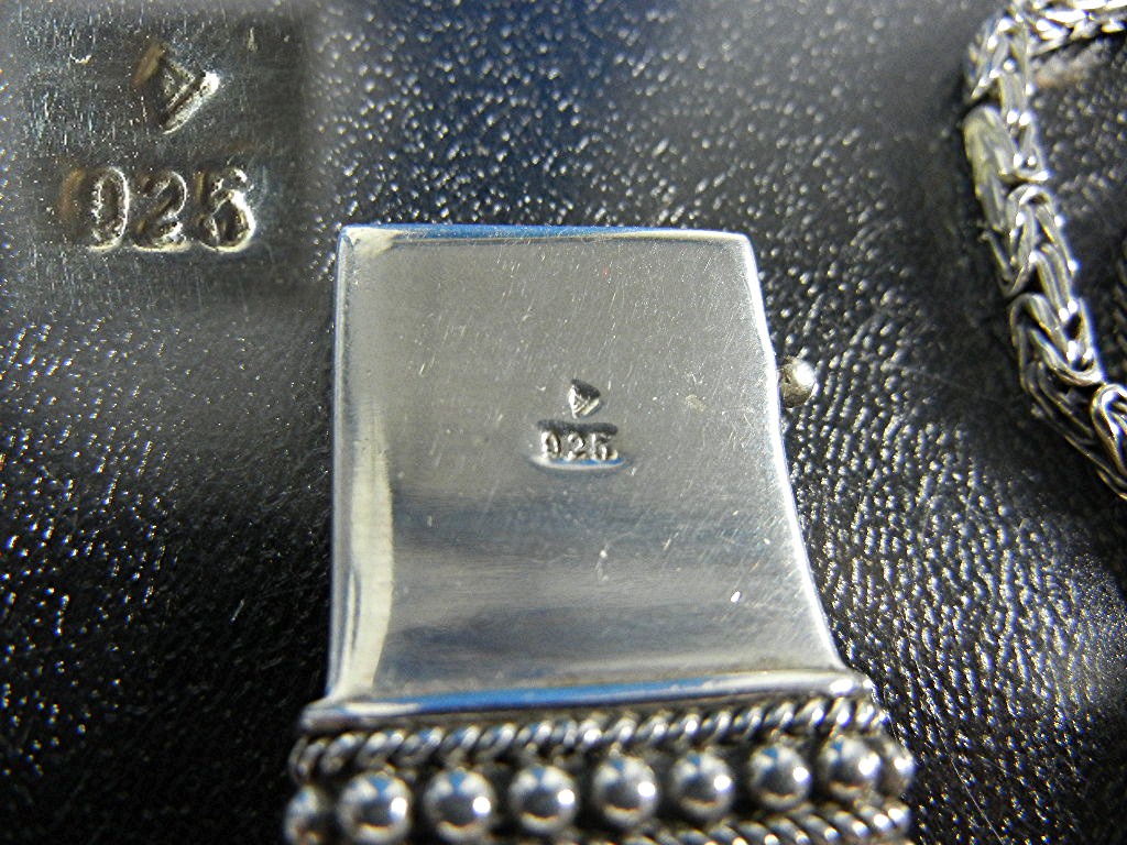 Bracelet Sterling Silver Indonesia 6 Strands Push Clasp