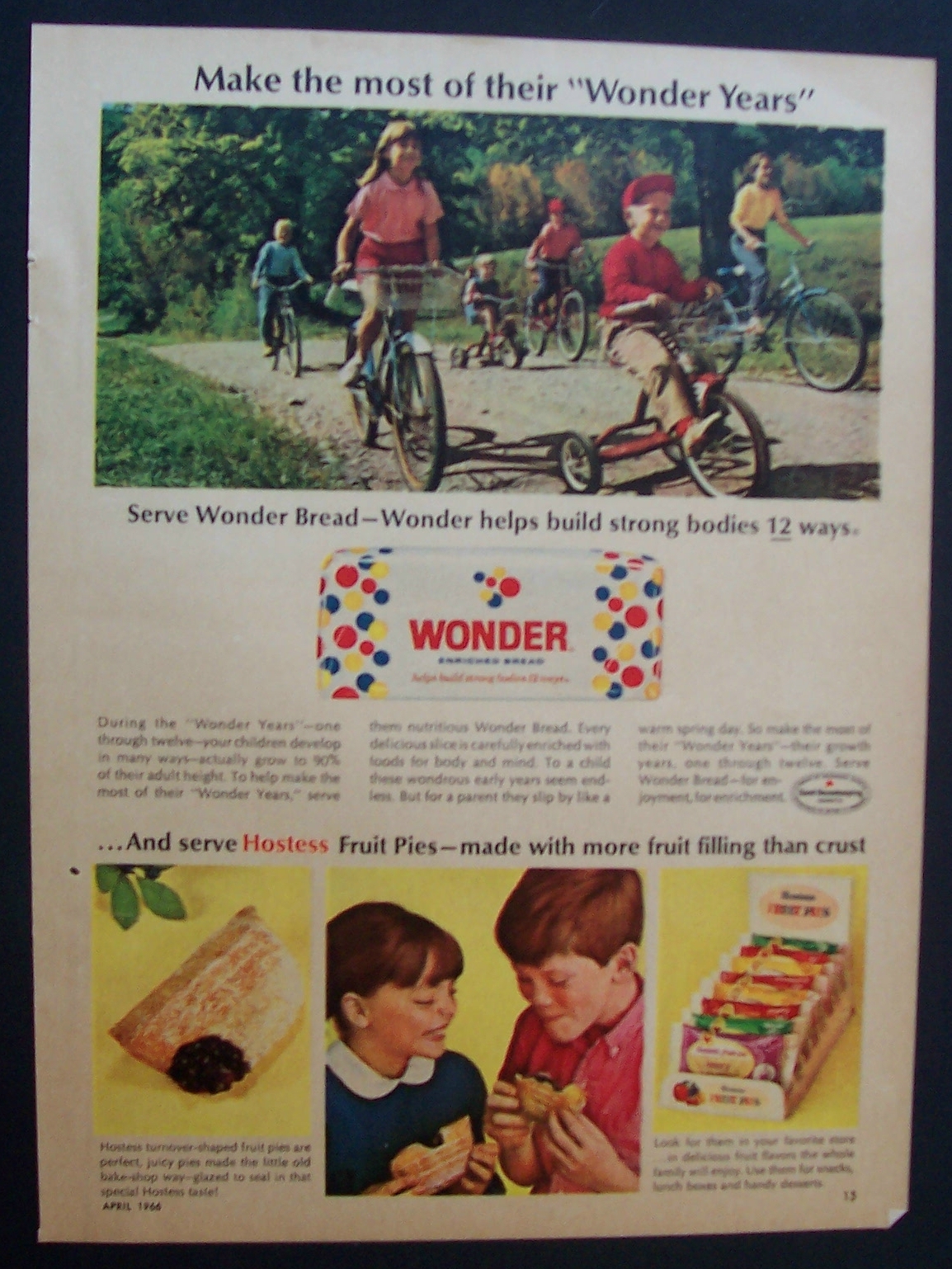 1966 Wonder Bread & Hostess Fruit Pies