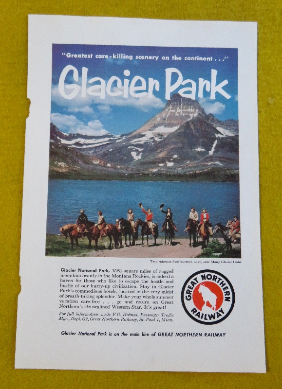 1956 Great Northern Railway with Glacier Park