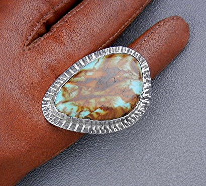 David Troutman Kingman Turquoise Sterling Silver Ring