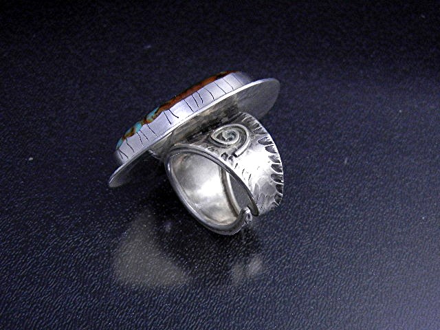 David Troutman Kingman Turquoise Sterling Silver Ring