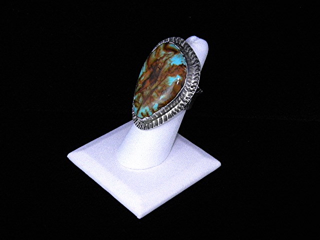 David Troutman Kingman Turquoise Sterling Silver Ring