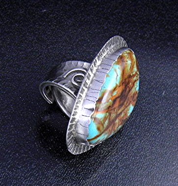 David Troutman Kingman Turquoise Sterling Silver Ring