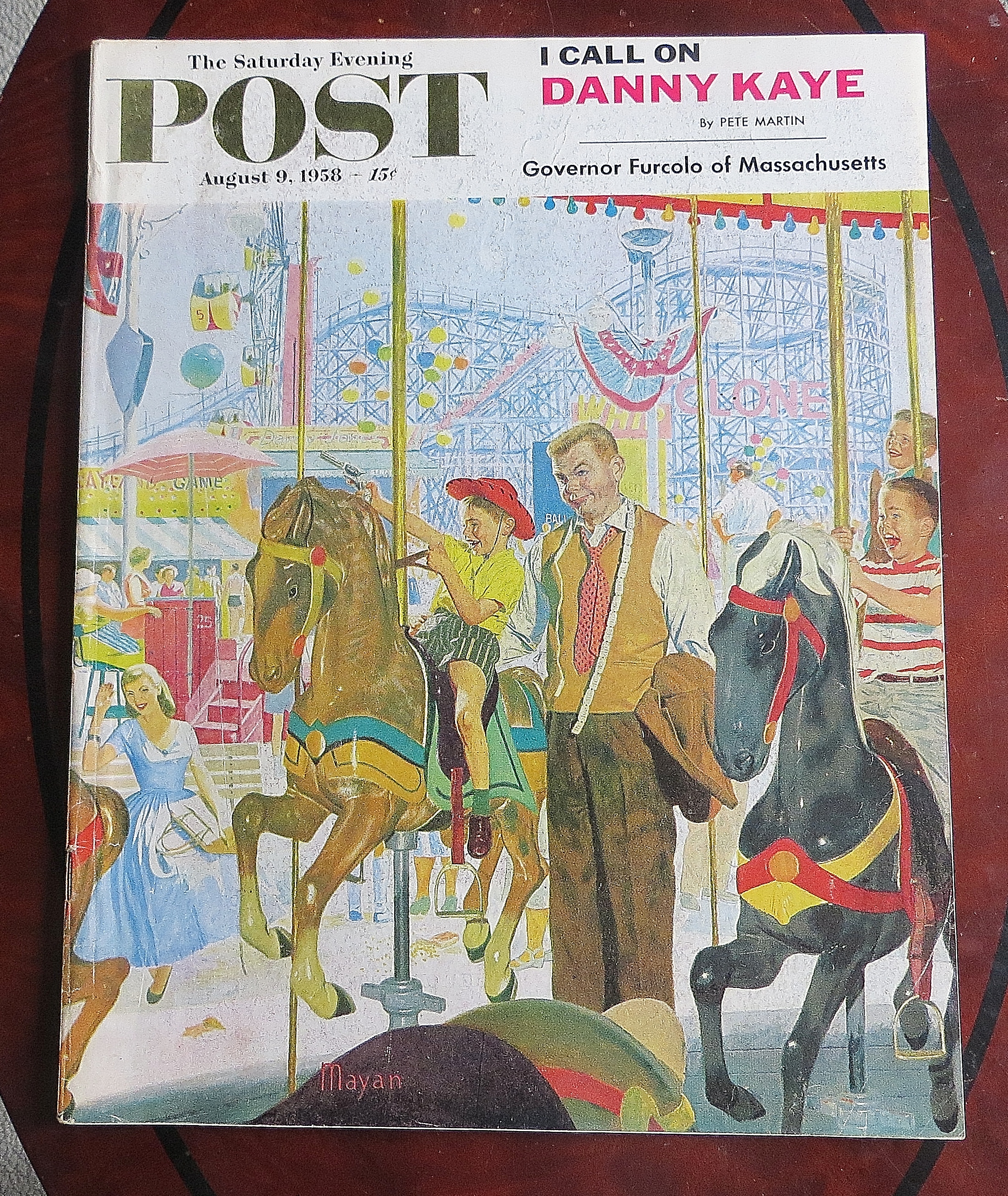 Saturday Evening Post August 9, 1958 Danny Kaye