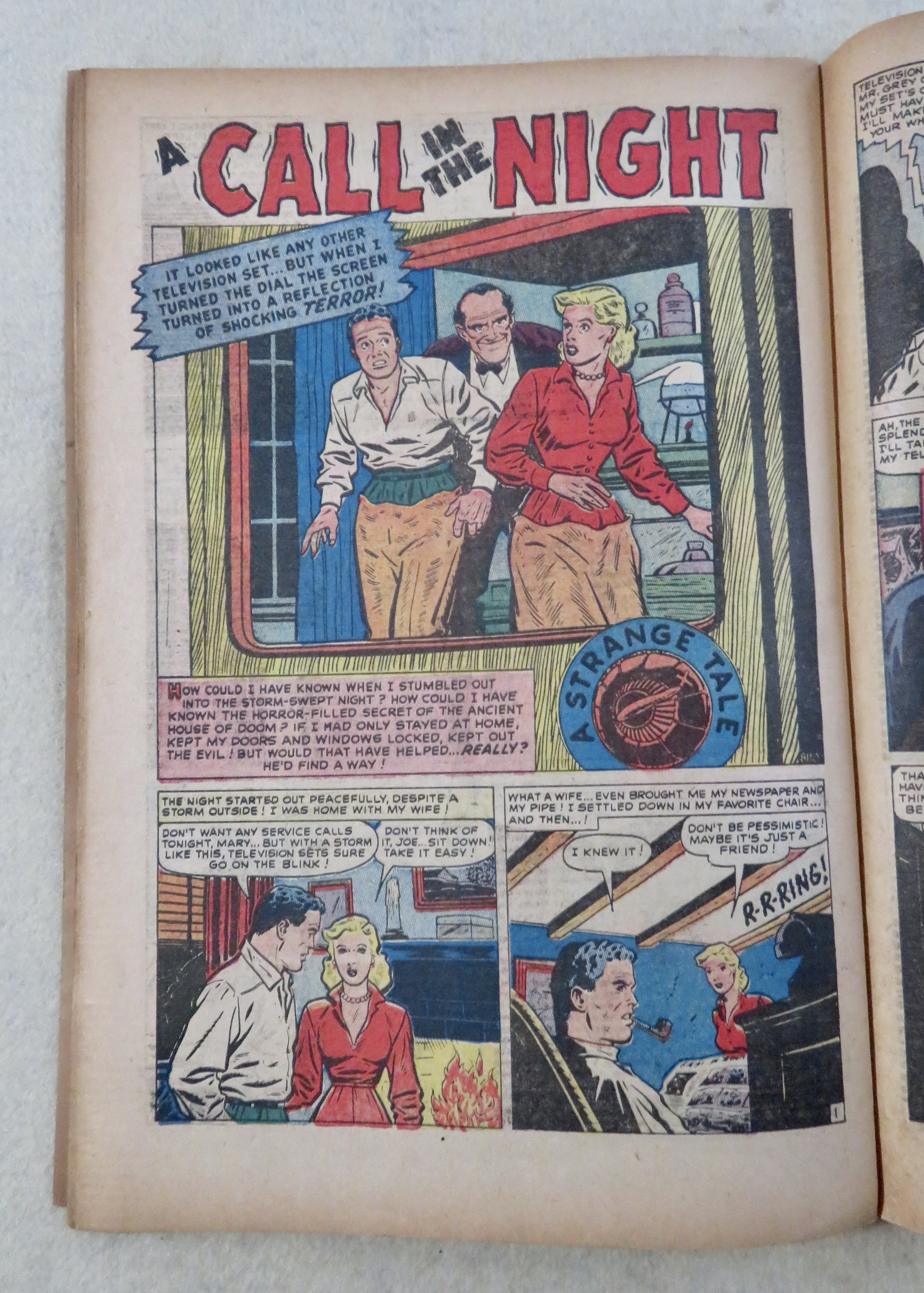 Strange Tales Comic June 1951 Call In The Night