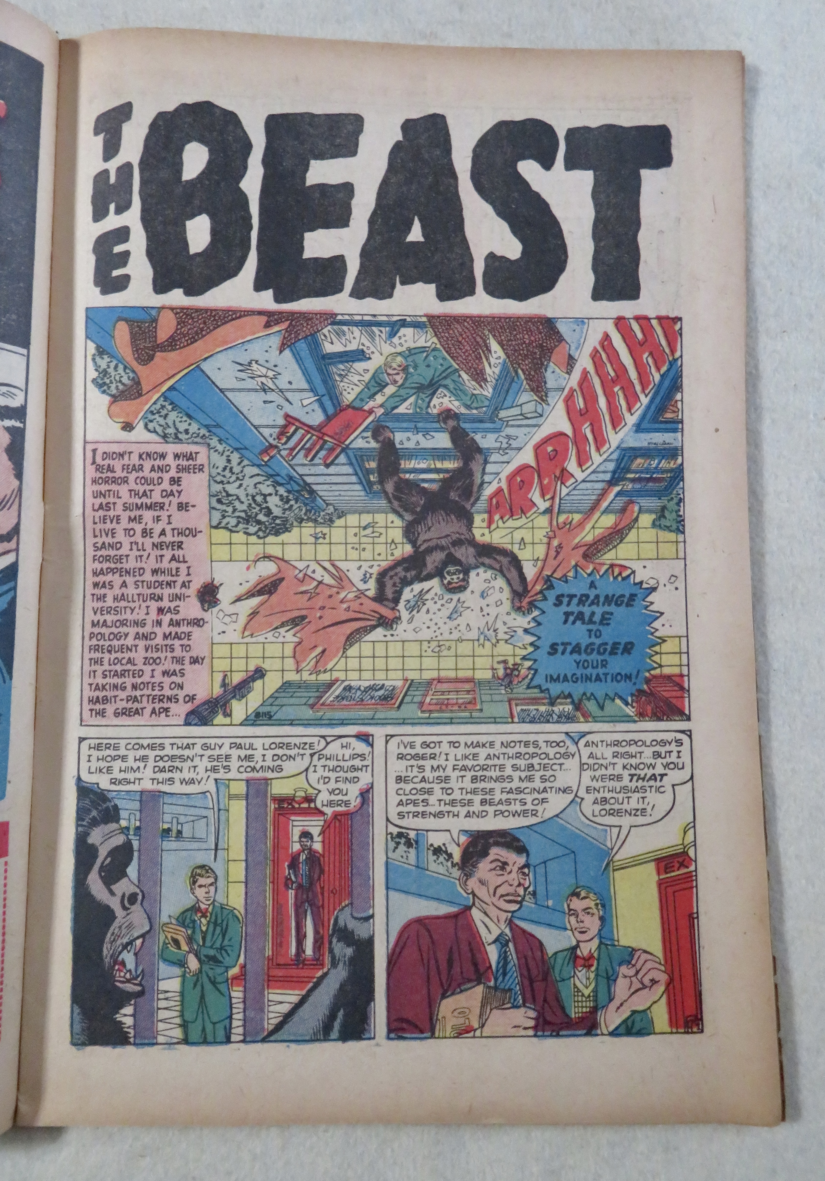 Strange Tales Comic June 1951 Call In The Night