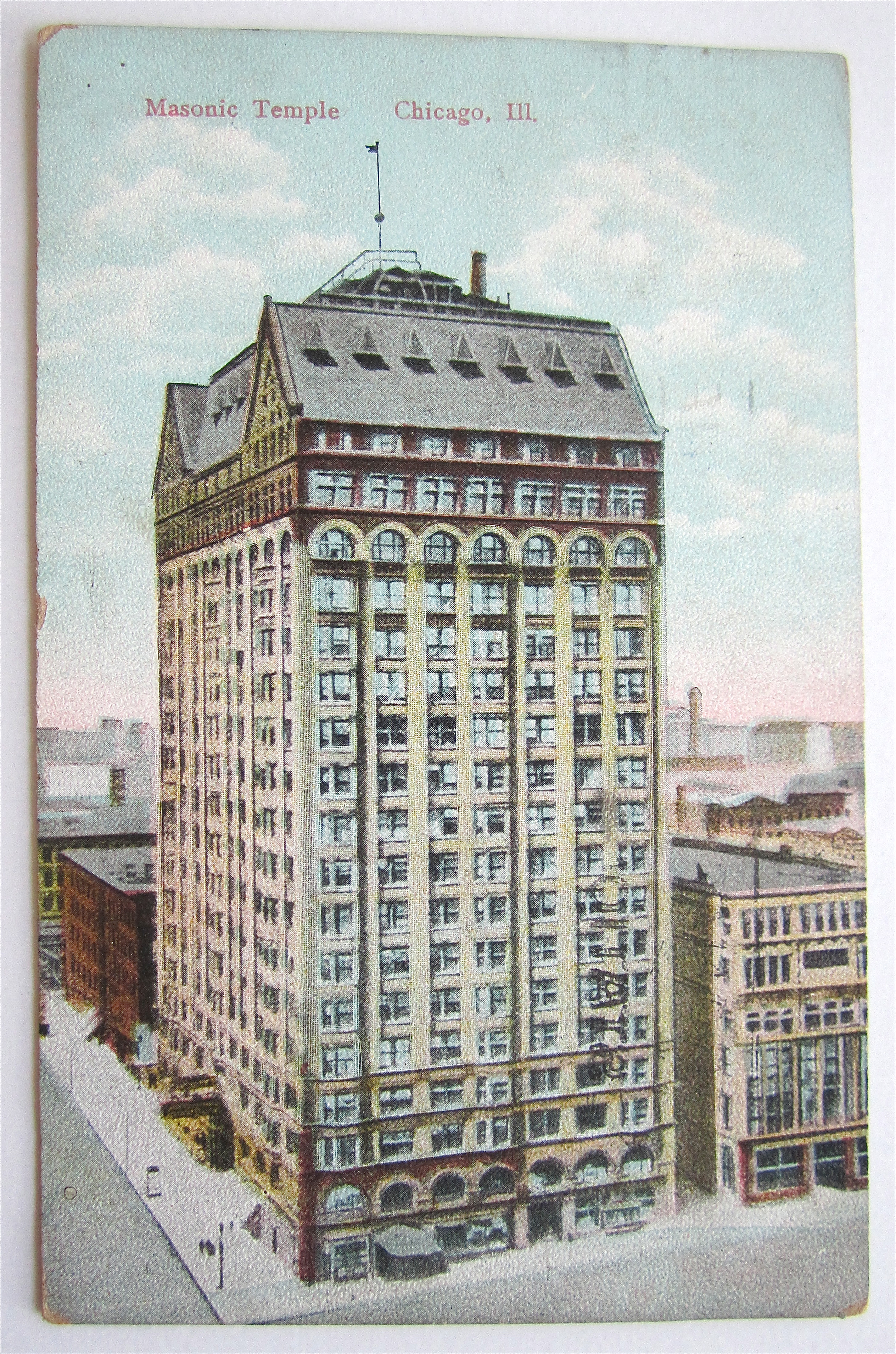 Masonic Temple, Chicago, Illinois Postcard