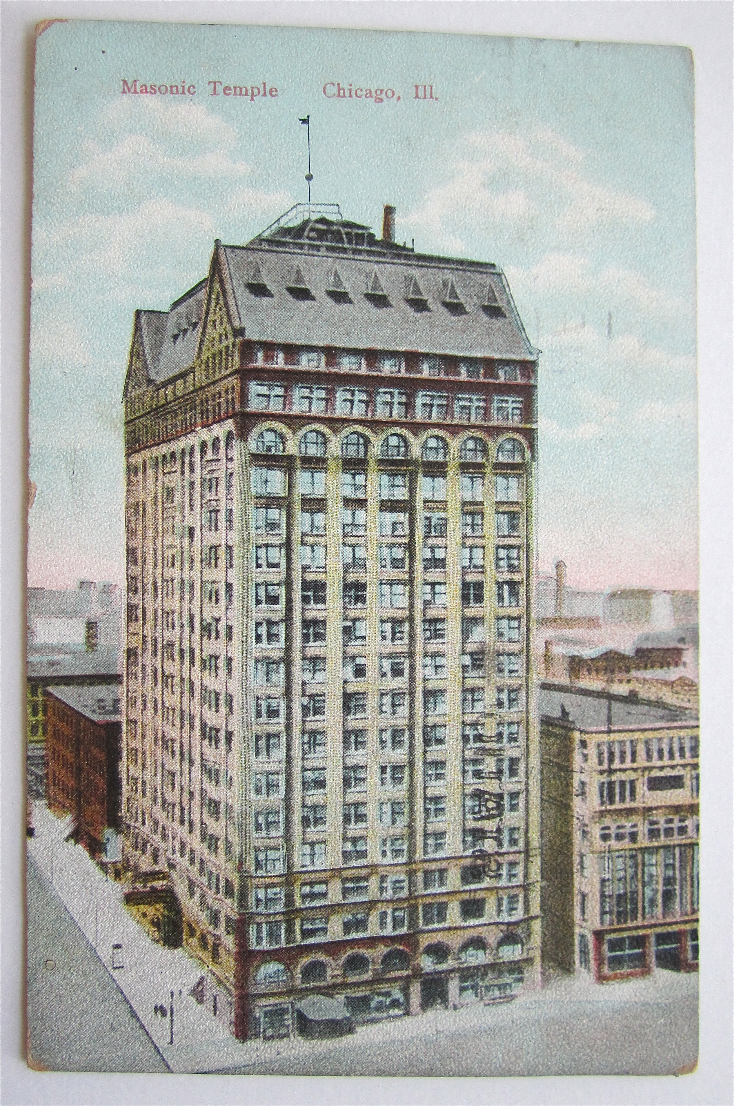 Masonic Temple, Chicago, Illinois Postcard