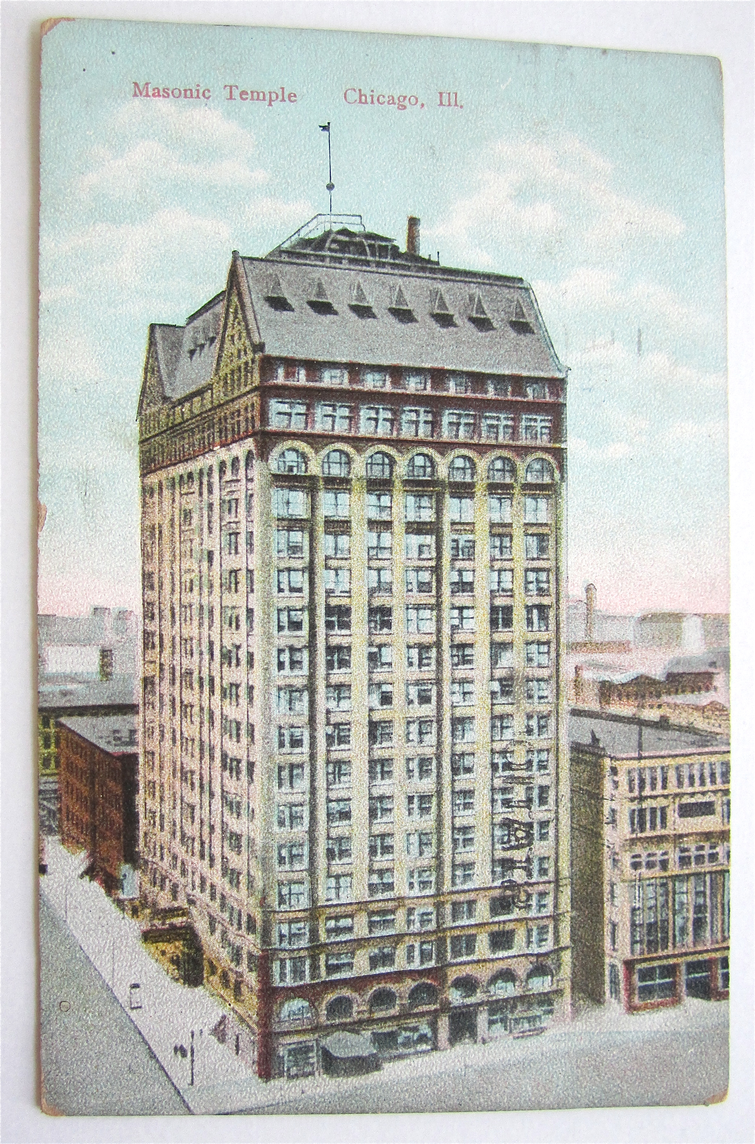 Masonic Temple, Chicago, Illinois Postcard