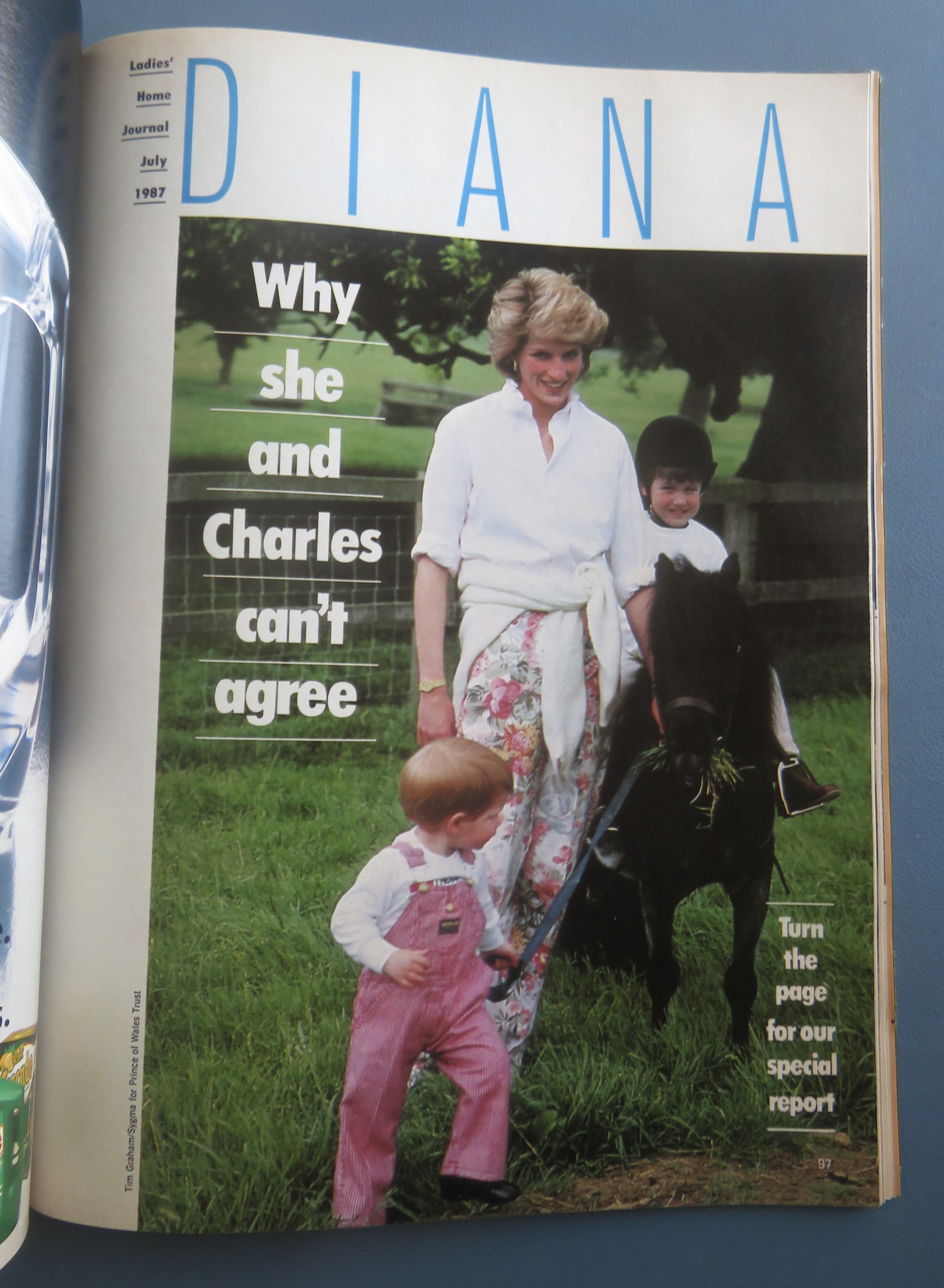 Ladies Home Journal Magazine July 1987 Princess Diana