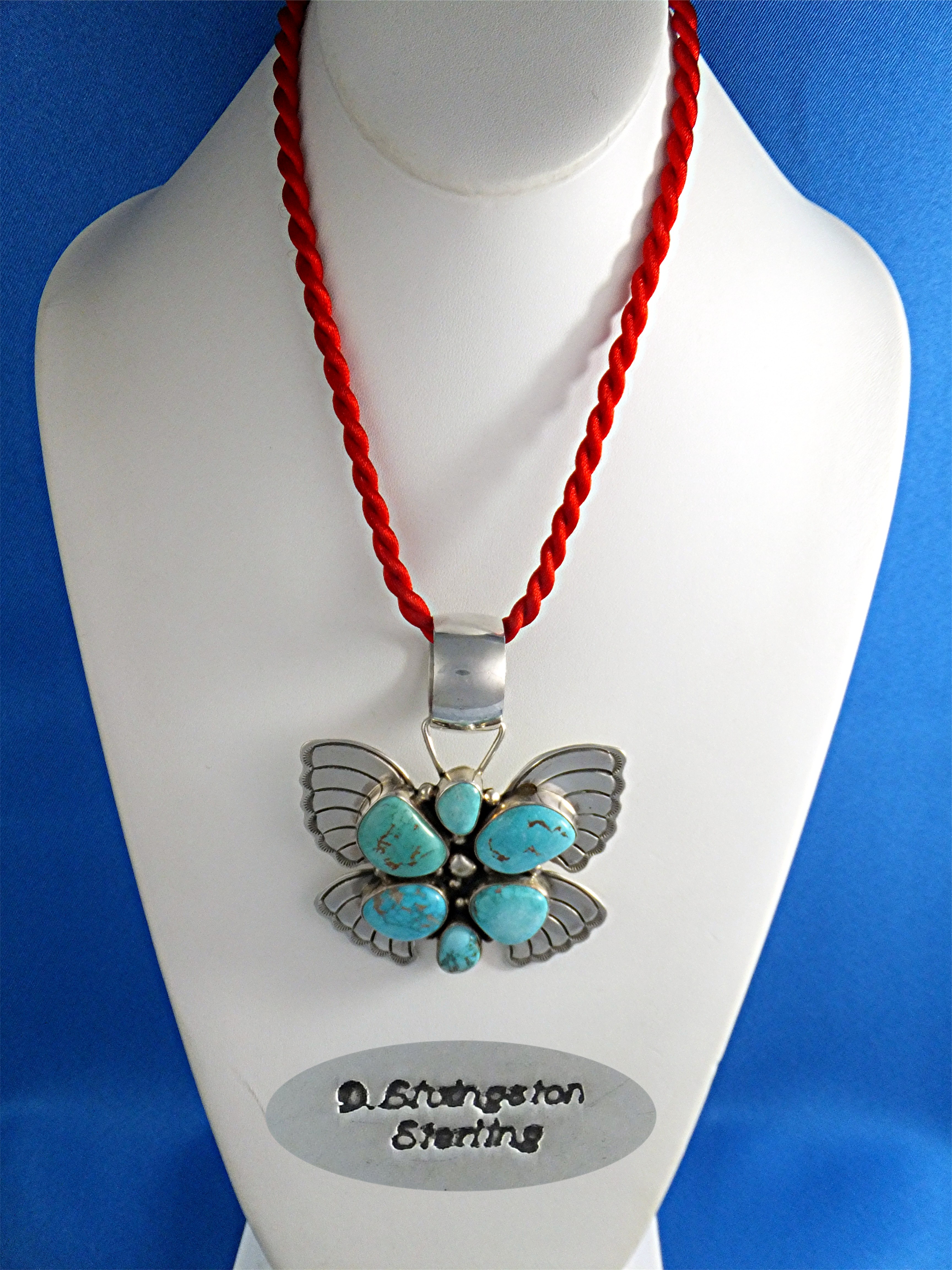 Darren Livingston Sterling Silver Turquoise Butterfly