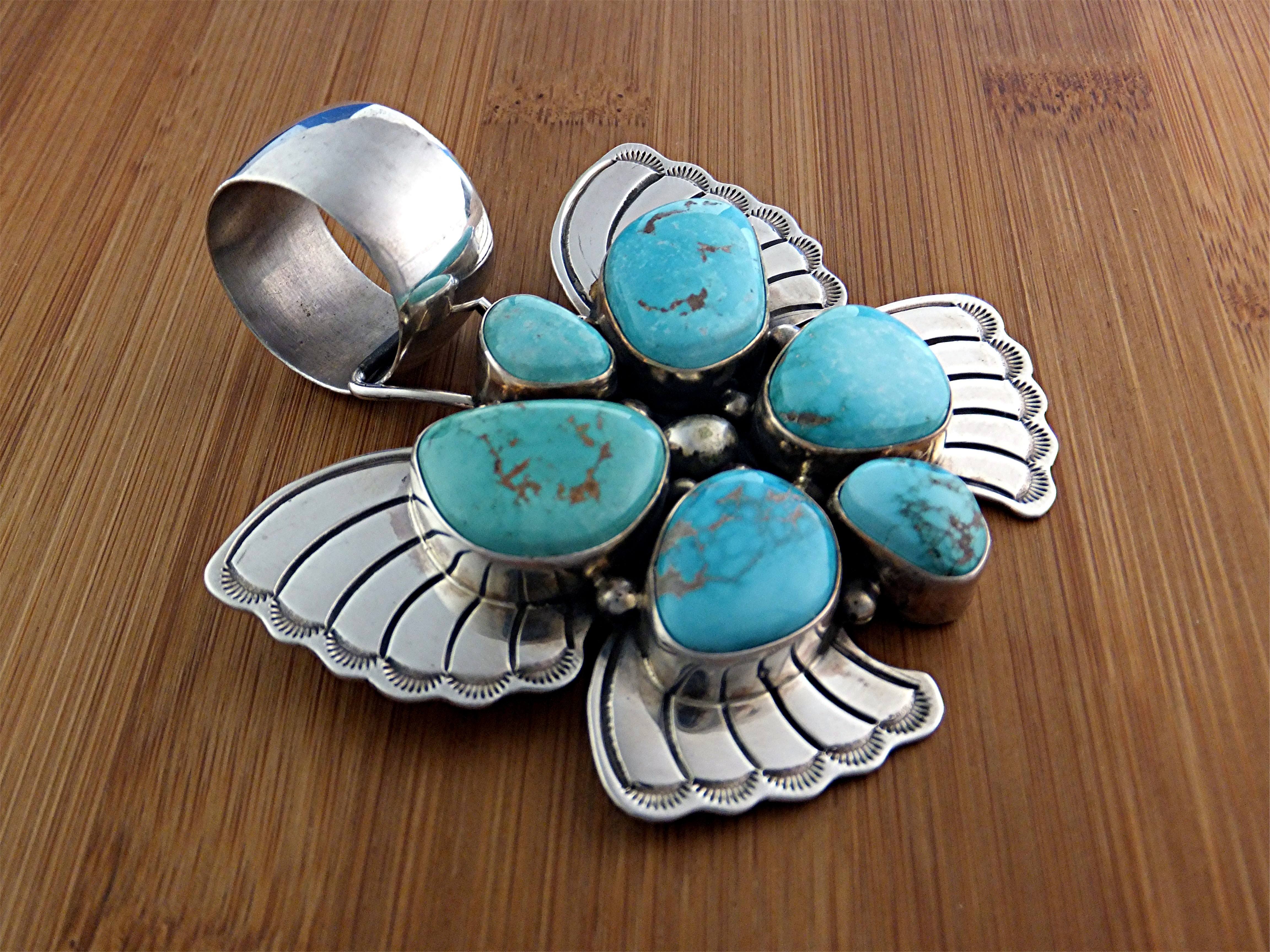 Darren Livingston Sterling Silver Turquoise Butterfly