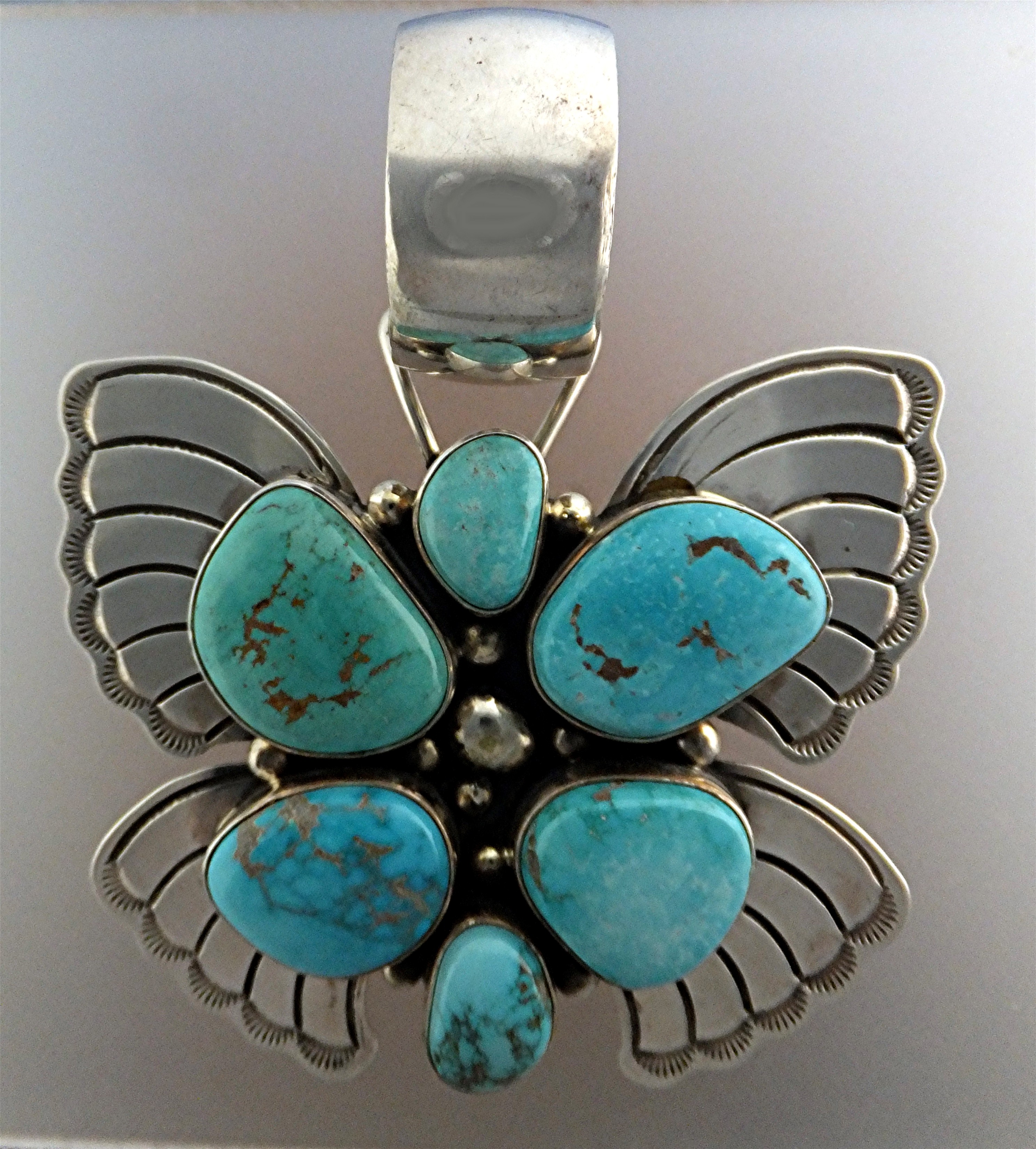 Darren Livingston Sterling Silver Turquoise Butterfly