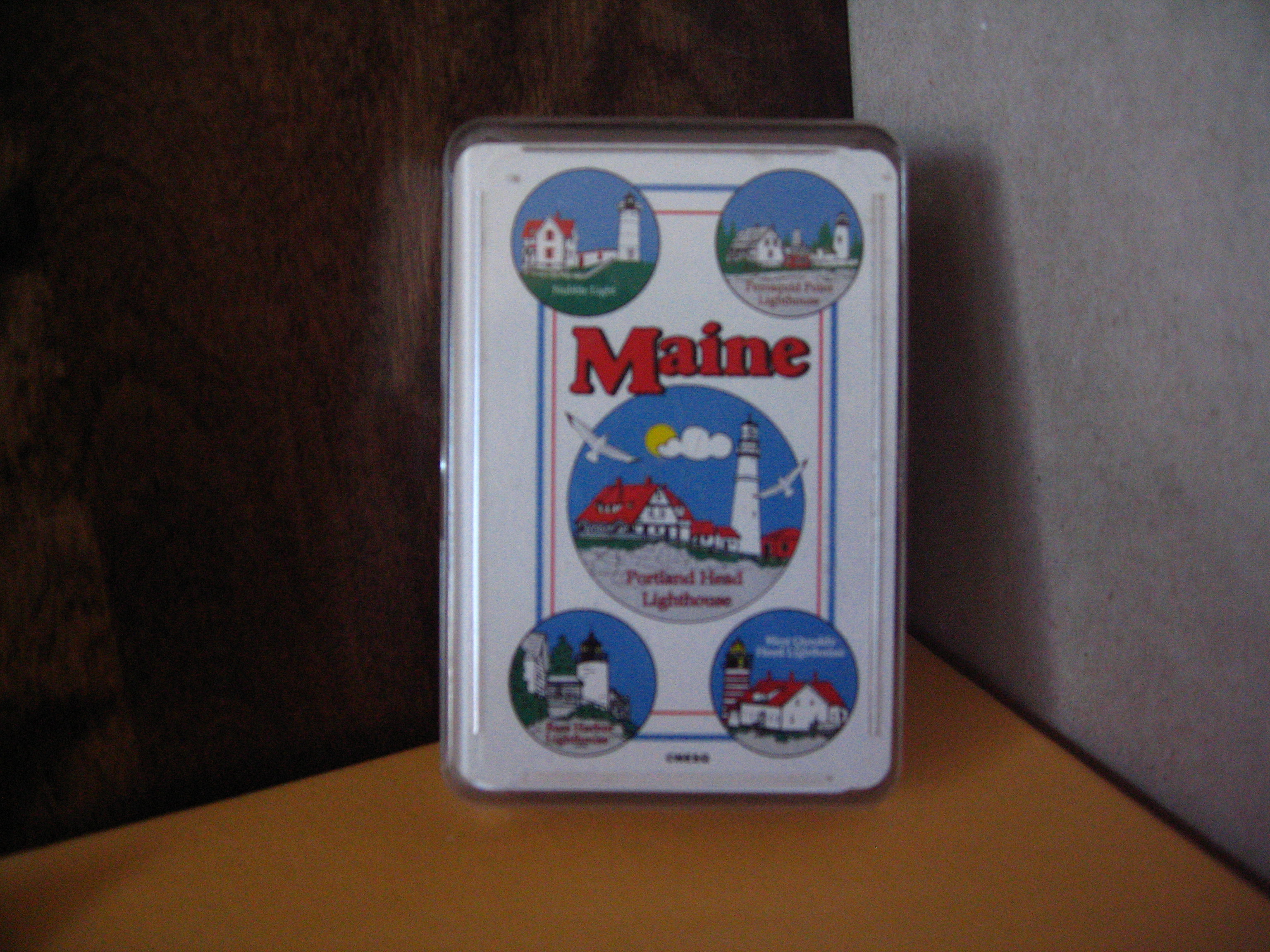 Souvenir Vermont Moose /Maine Lighthouse Card Decks