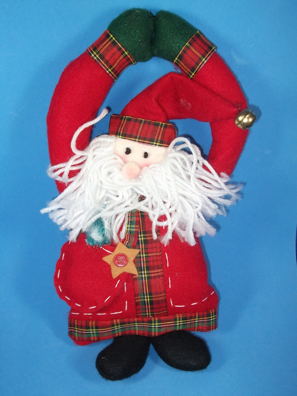 Santa door hanger, handmade