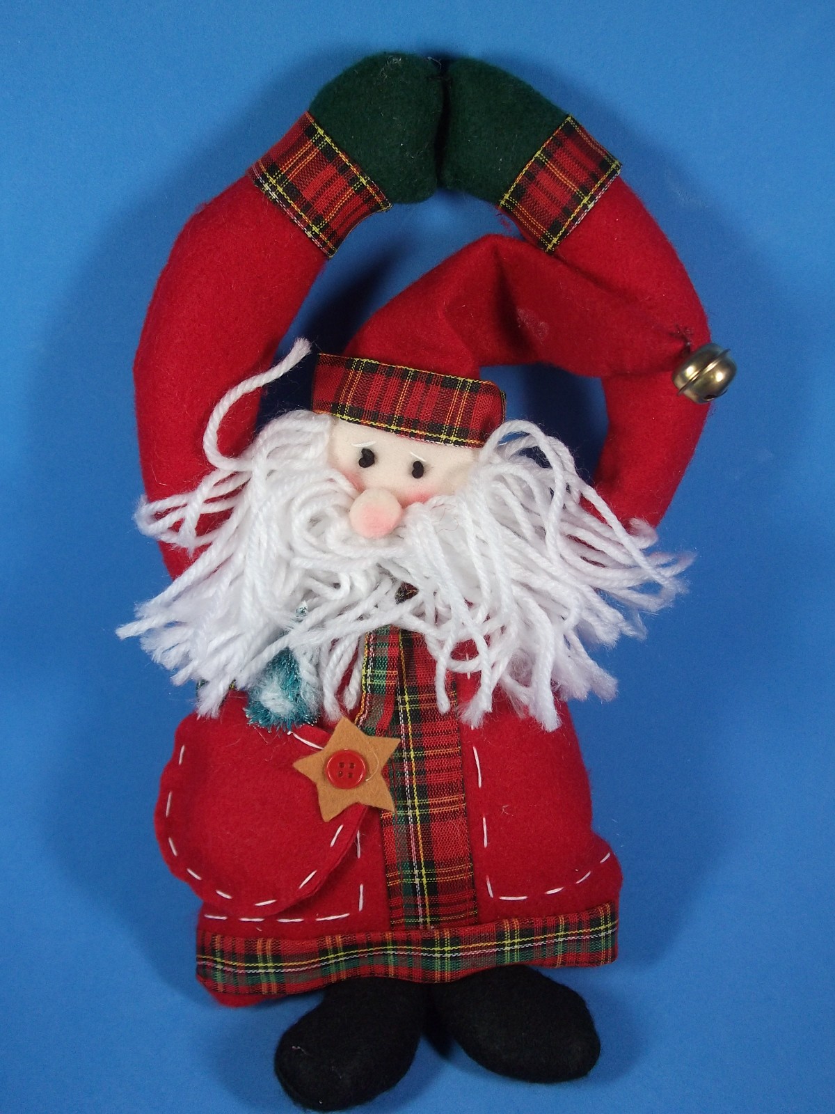 Santa door hanger, handmade