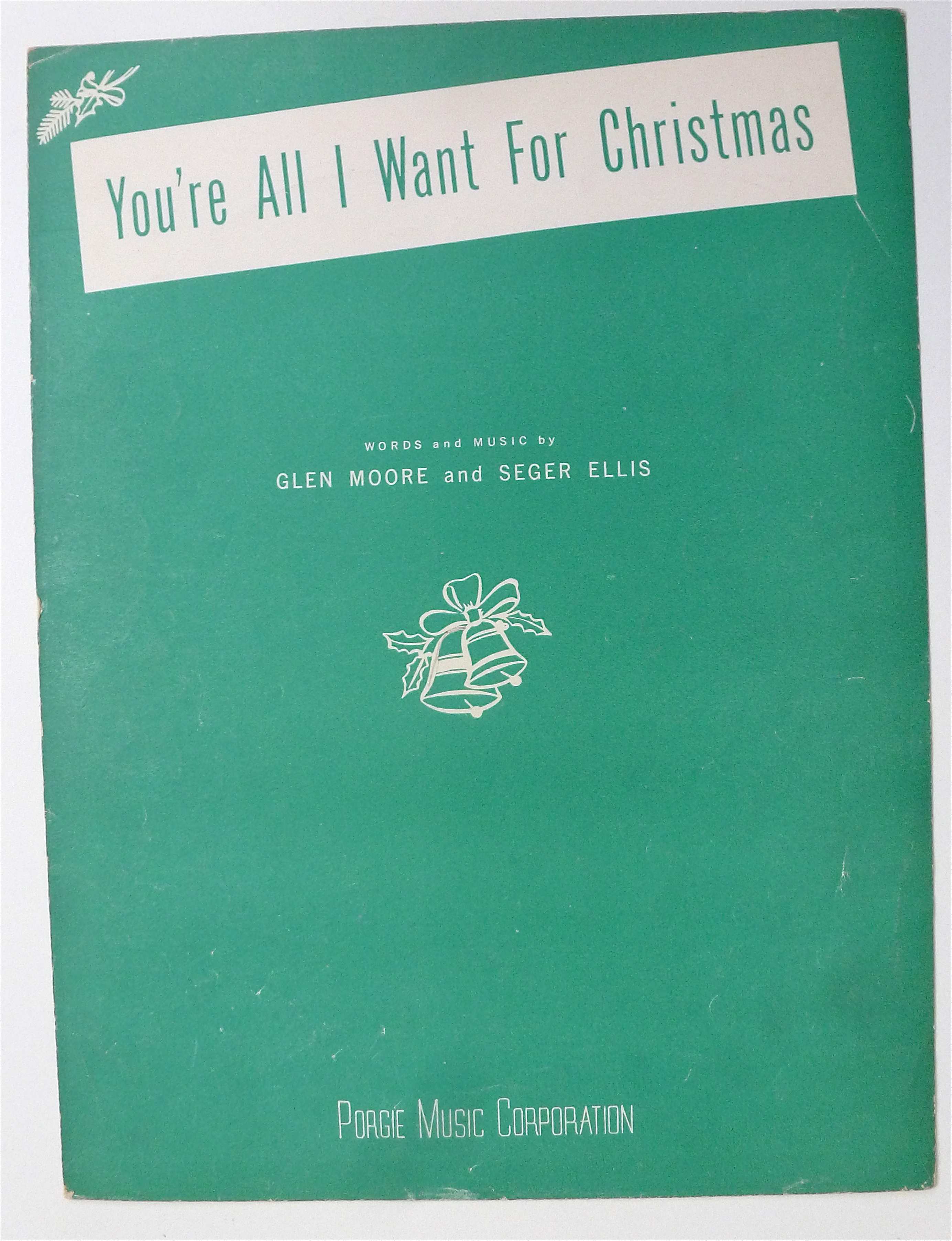 Sheet Music For 1948 You're All I Want For Christmas