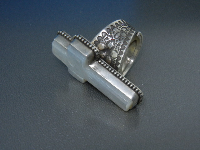 David Troutman Mother Of Pearl Sterling Silver Ring