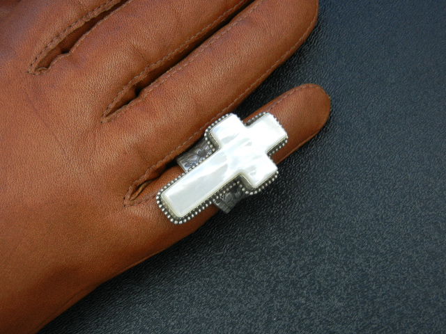 David Troutman Mother Of Pearl Sterling Silver Ring