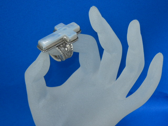 David Troutman Mother Of Pearl Sterling Silver Ring
