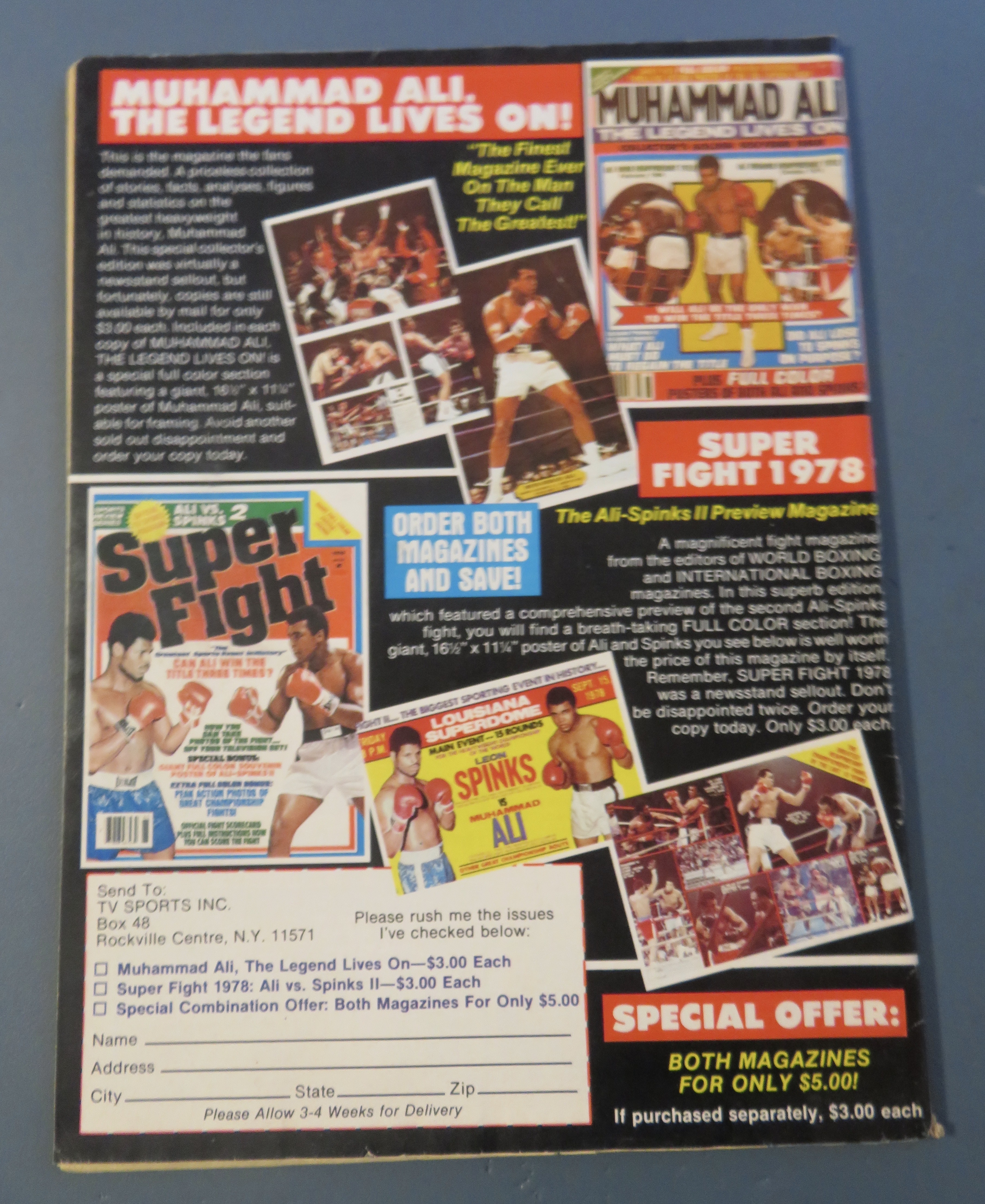 Big Book Of Boxing Magazine March 1982 Holmes vs Snipes