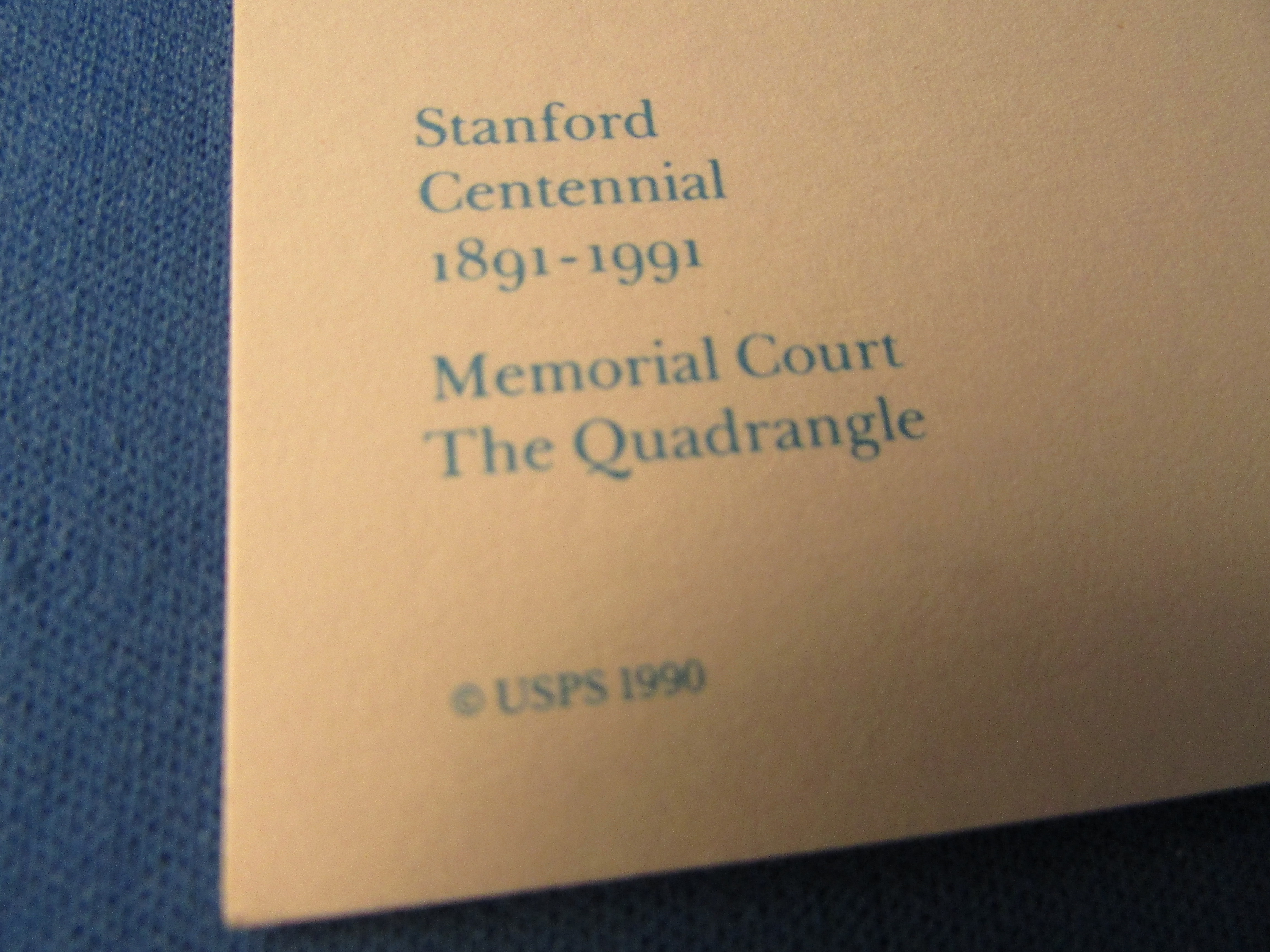 Eight Stanford Centennial Blank Post Cards
