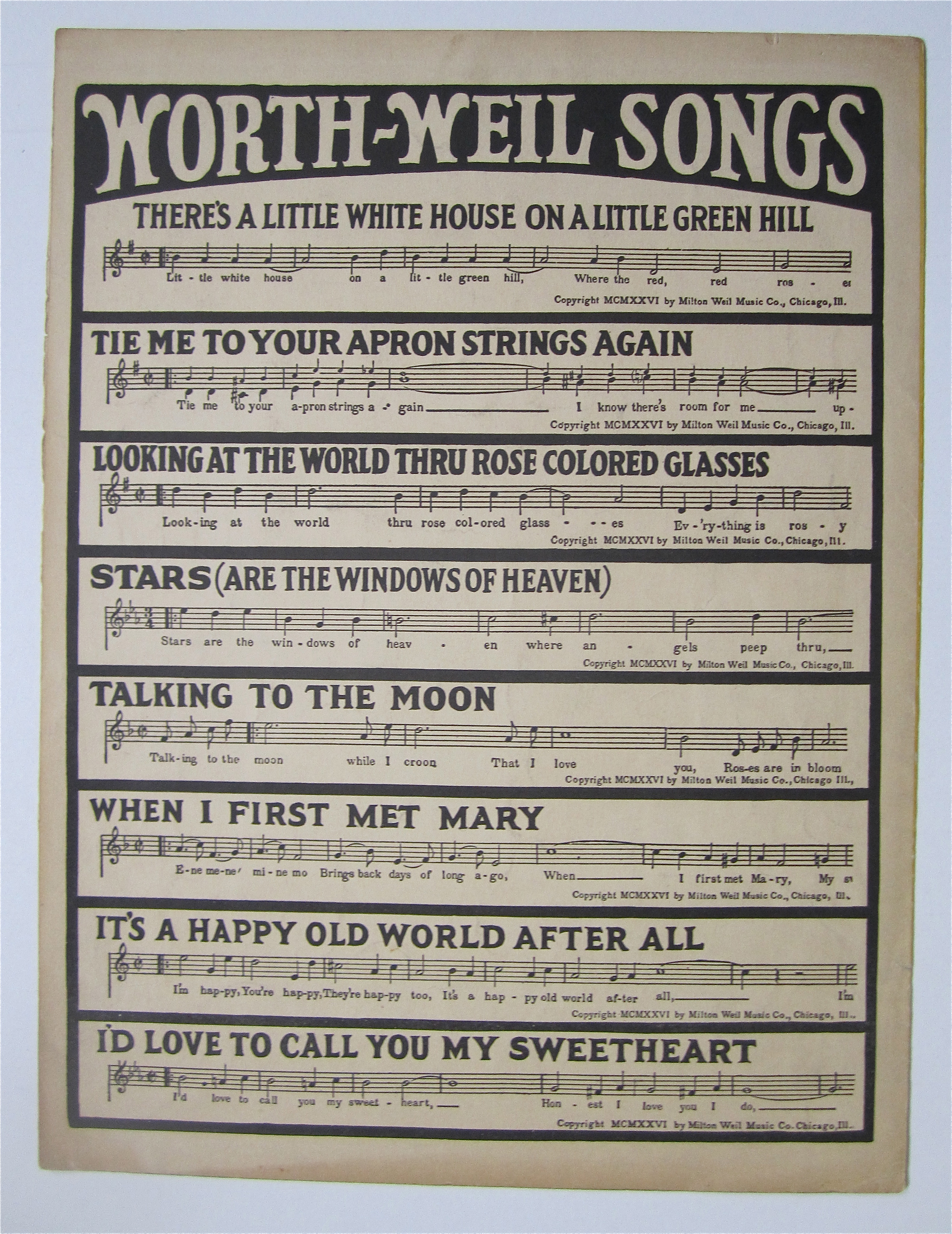 Sheet Music 1927 After I've Called You Sweetheart