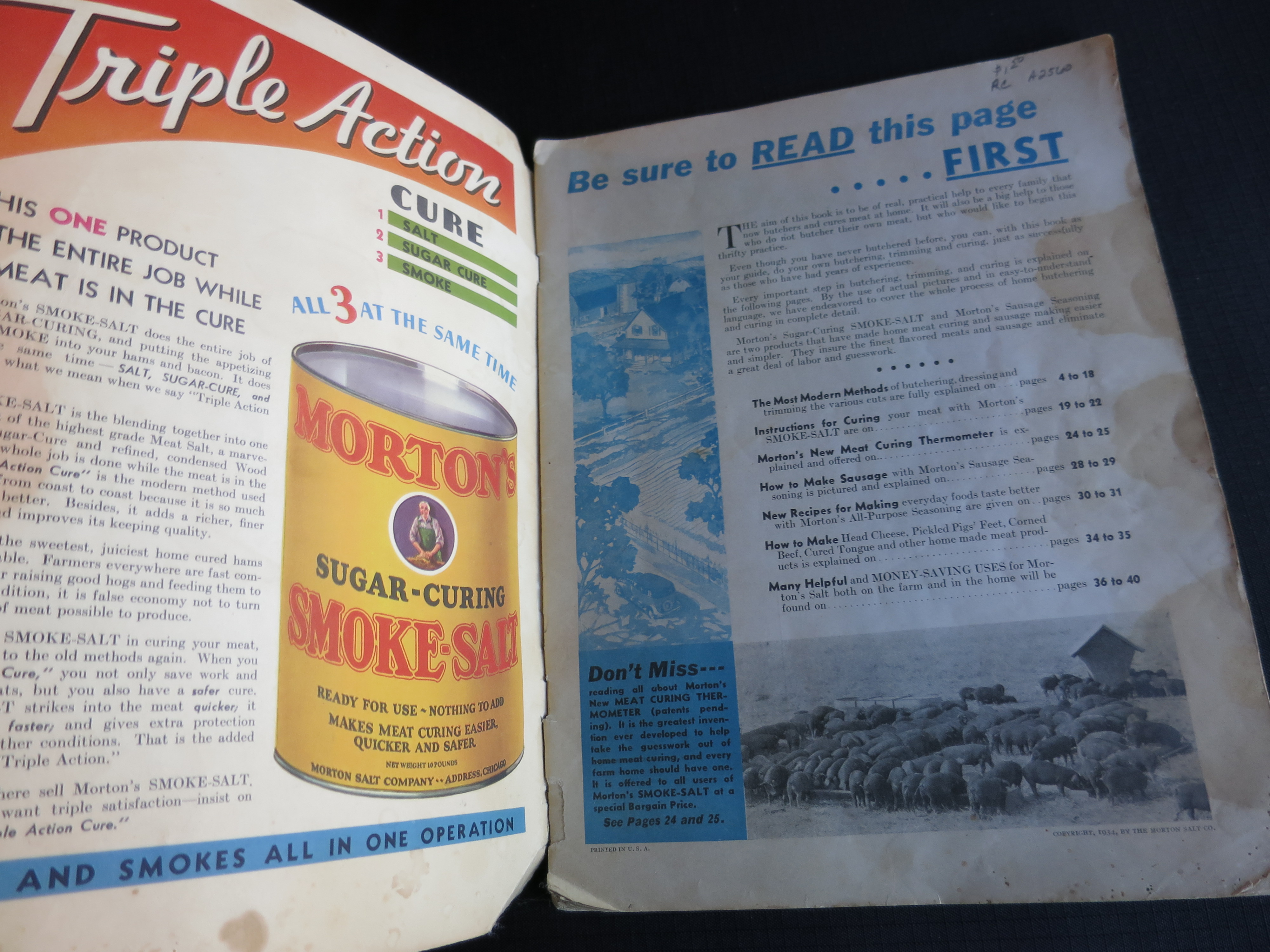 Meat Curing made easy Sausage Making and many uses 1920