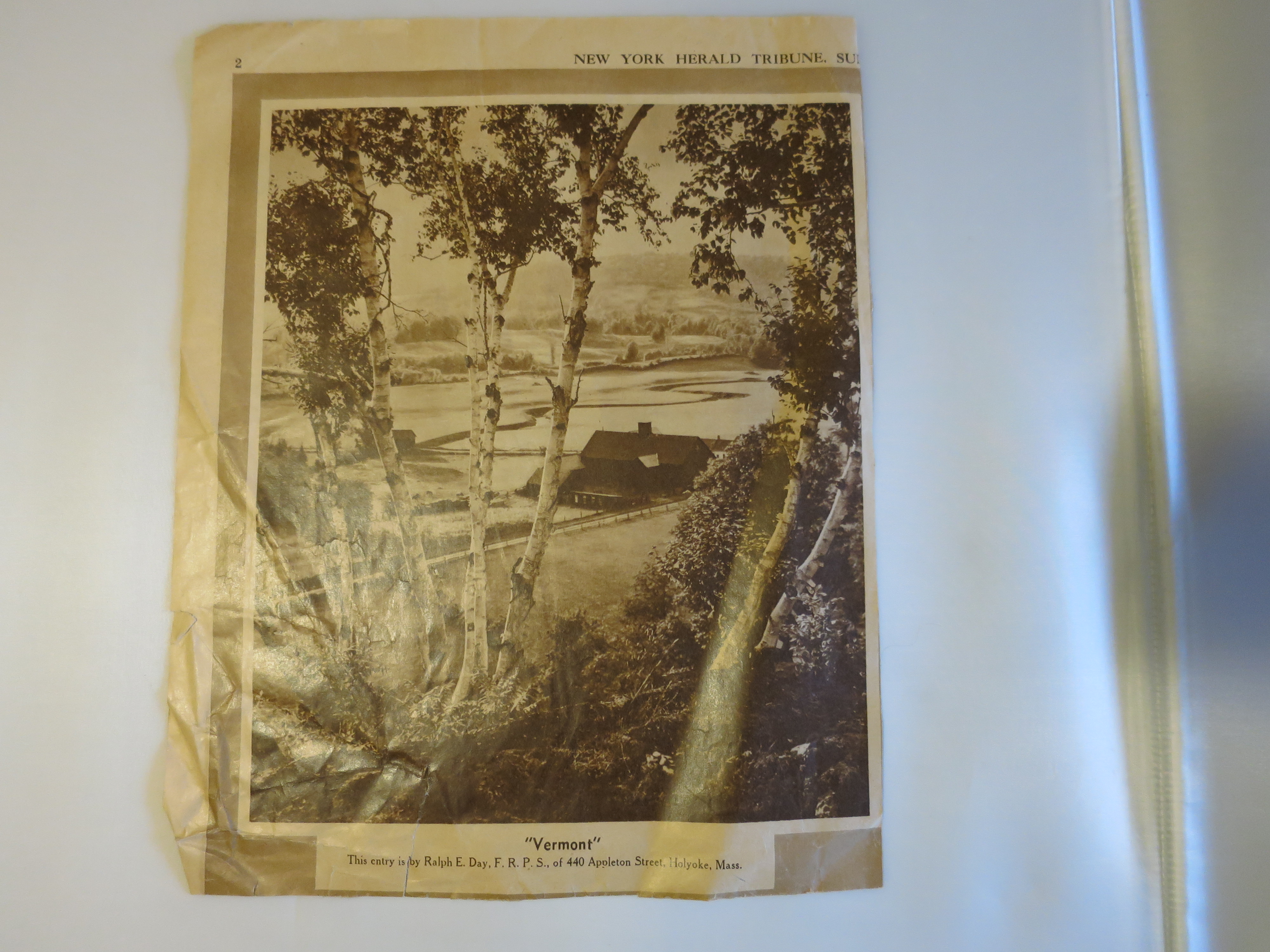 Ralph E. Day Vermont Photograph two military on backside
