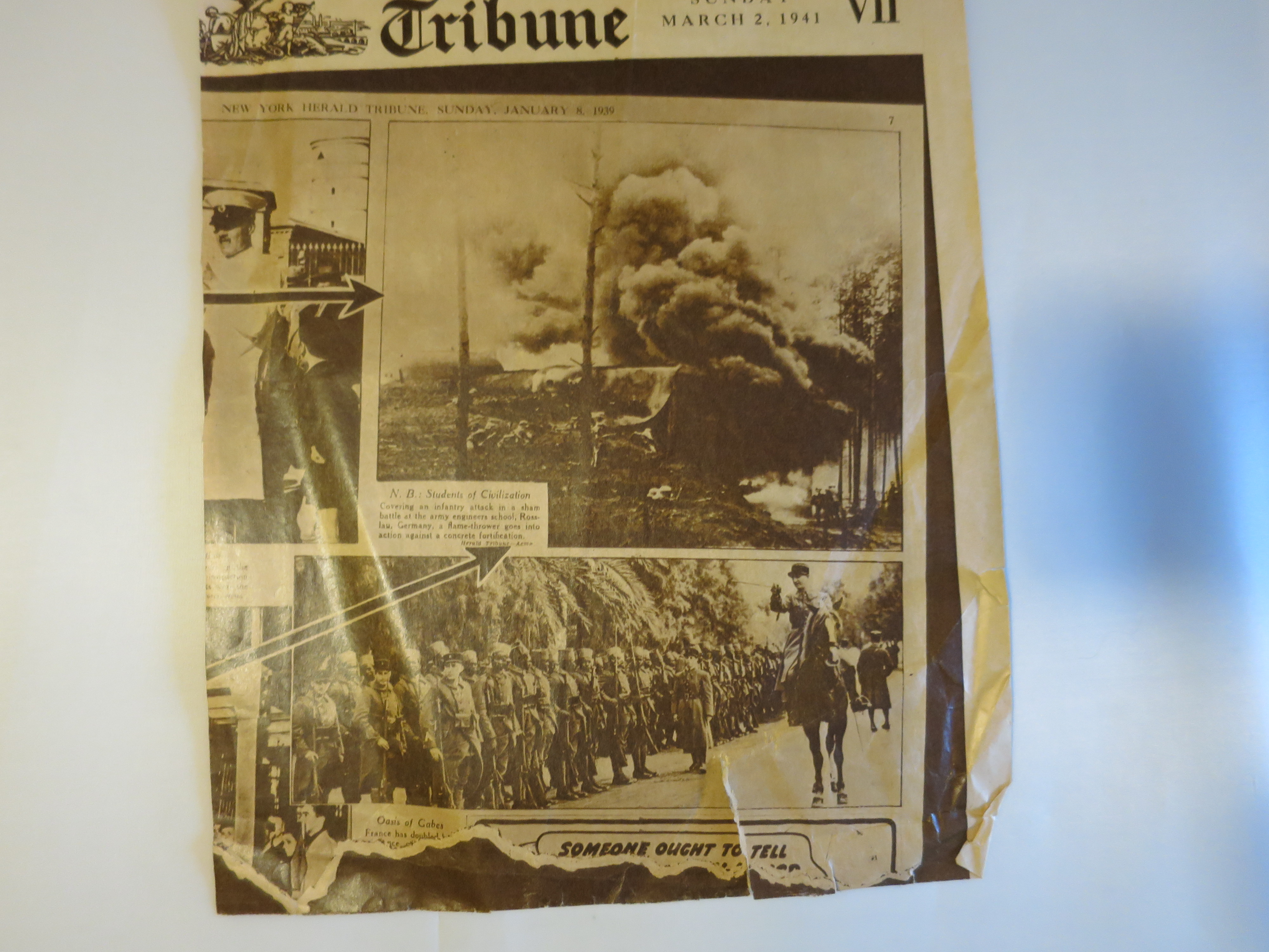 Ralph E. Day Vermont Photograph two military on backside