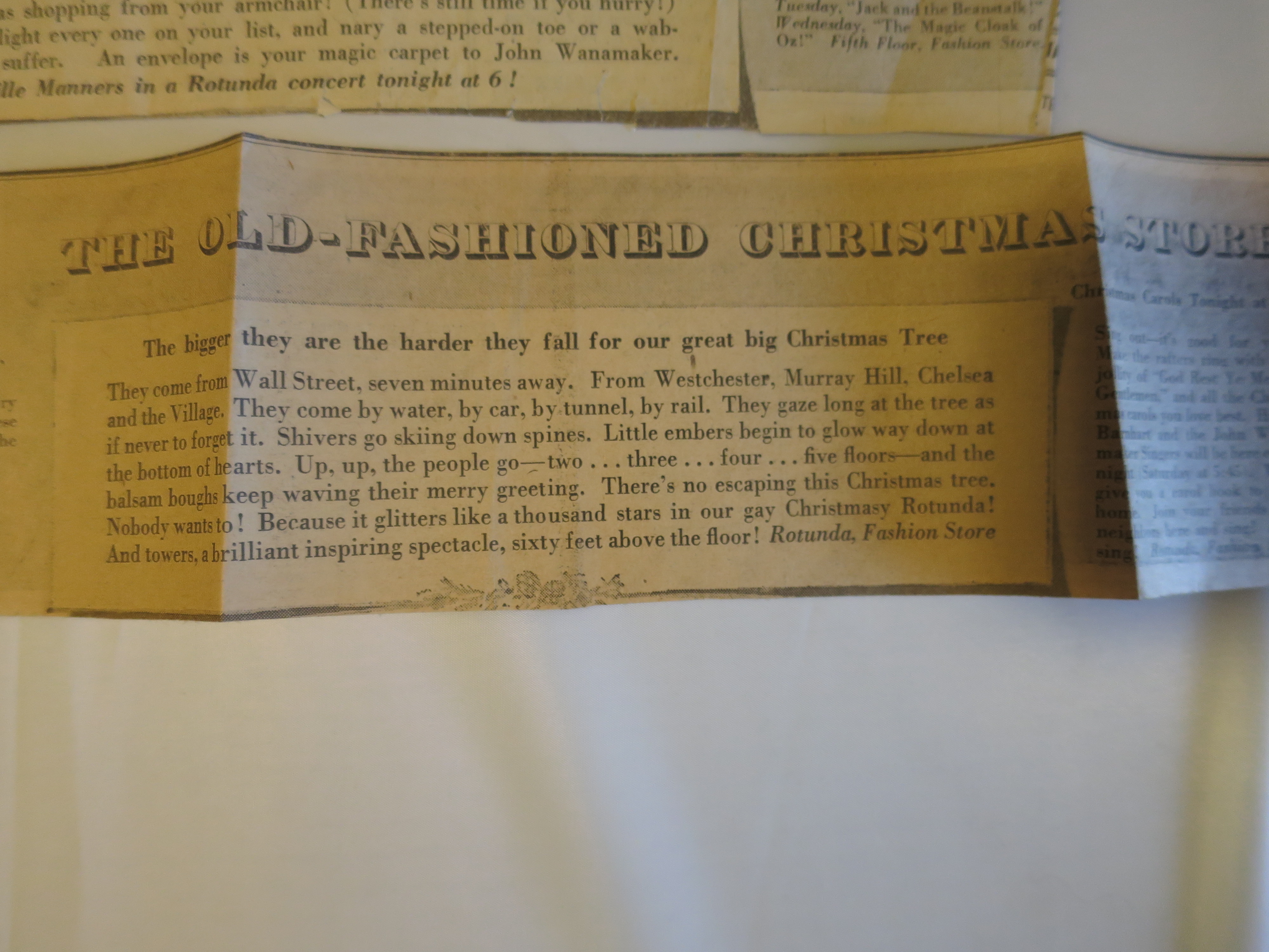 Christmas New York World Telegram New Paper Clipping 1940