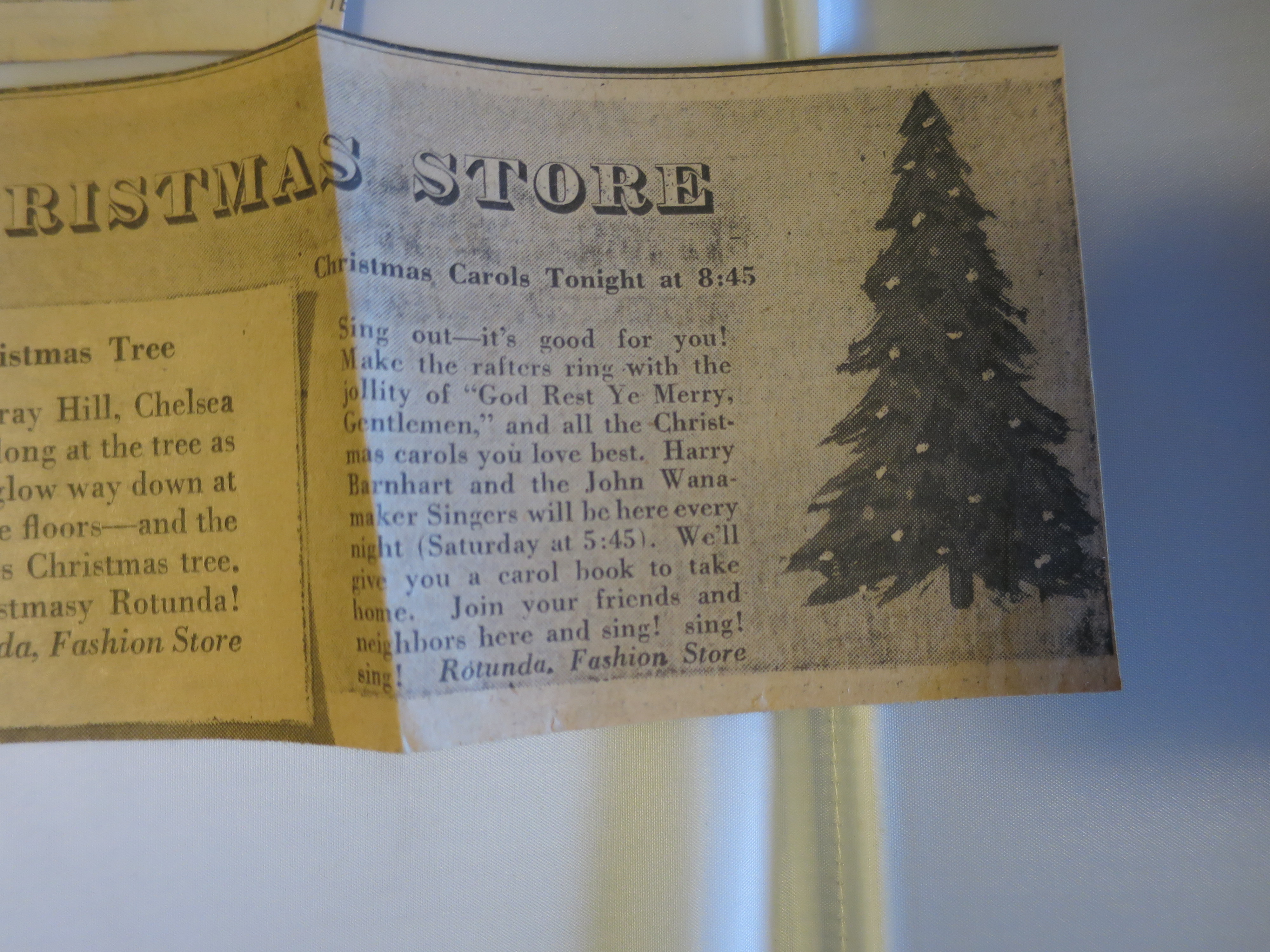 Christmas New York World Telegram New Paper Clipping 1940