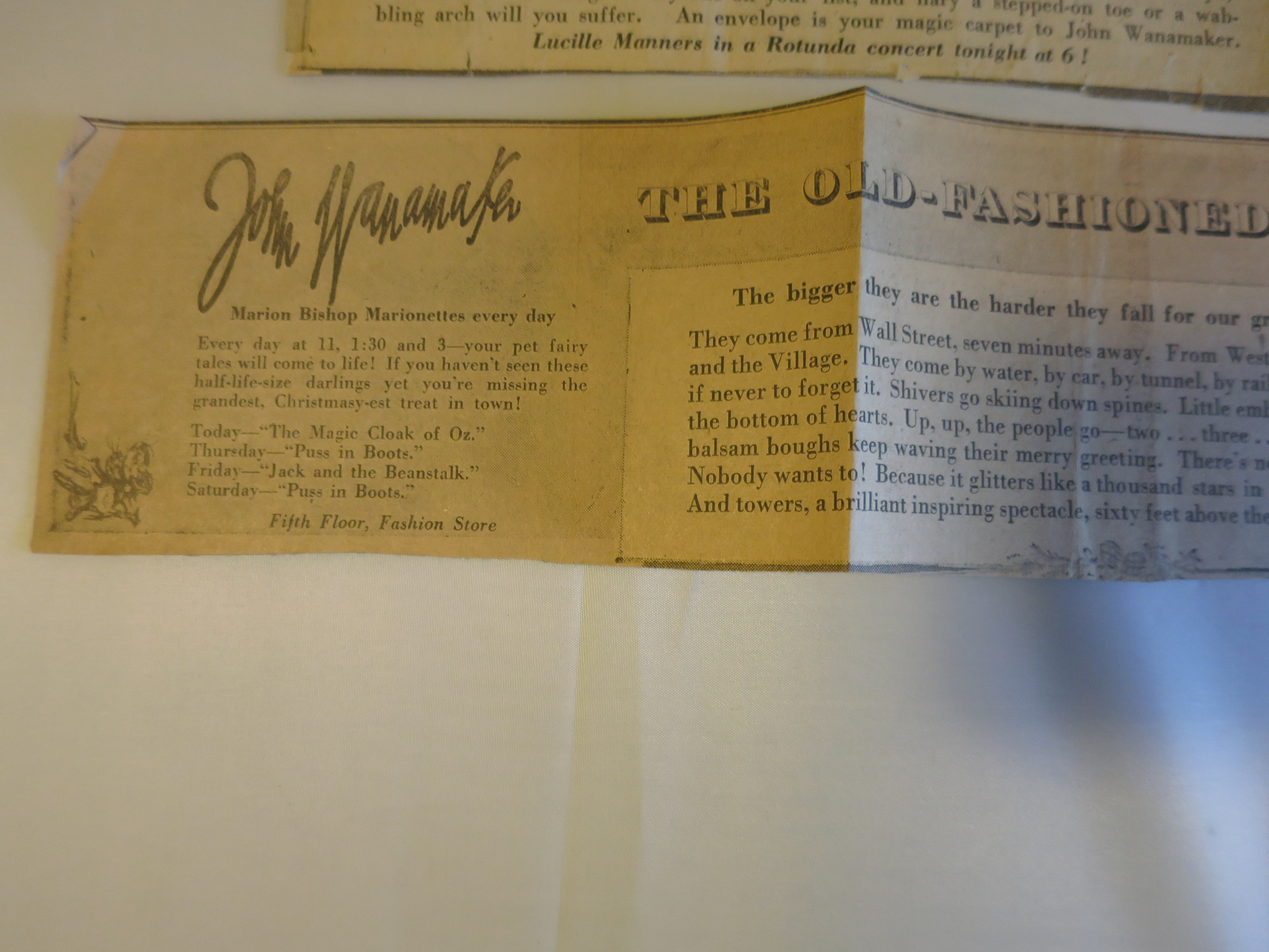 Christmas New York World Telegram New Paper Clipping 1940