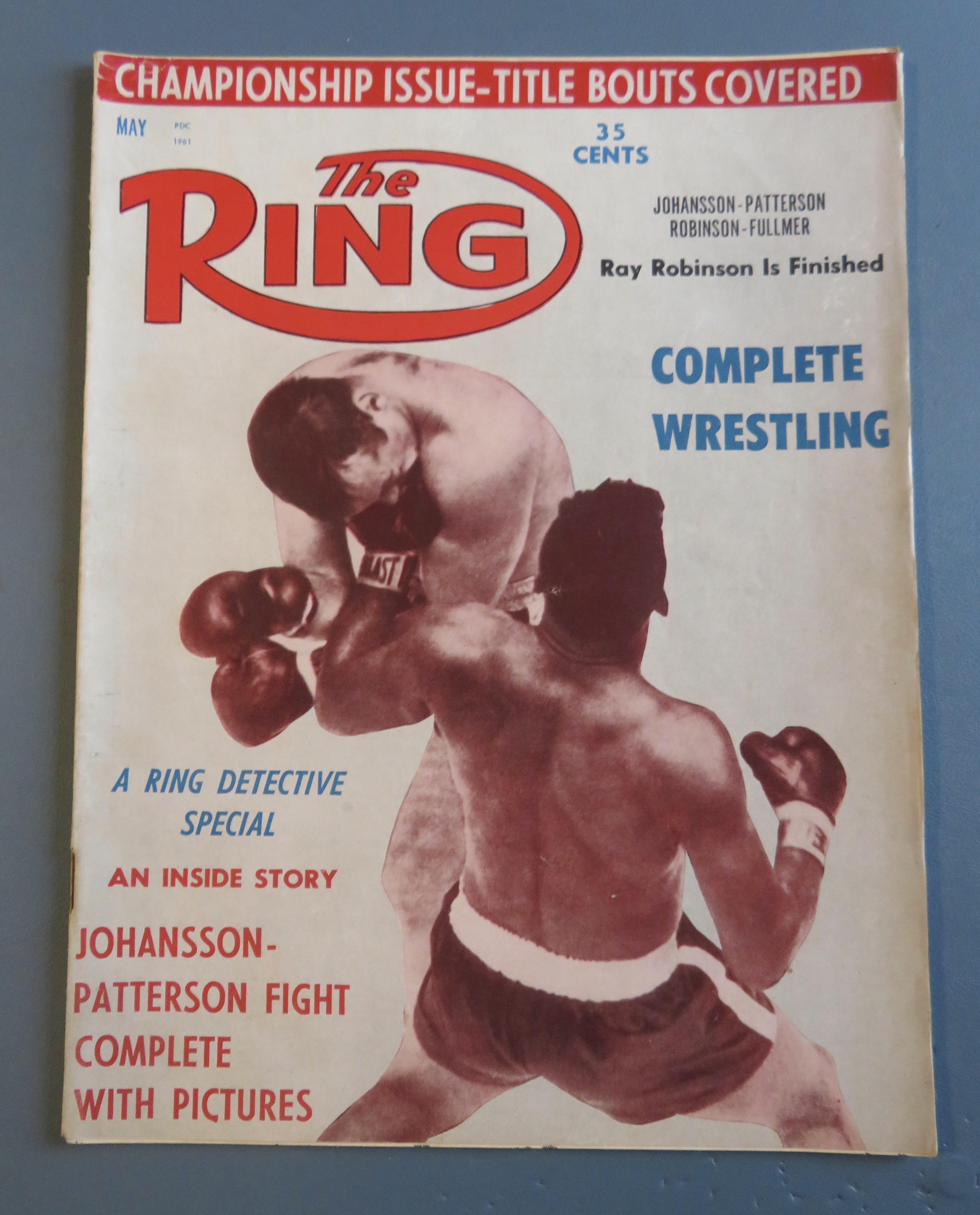 The Ring Magazine May 1961 Patterson-Johansson