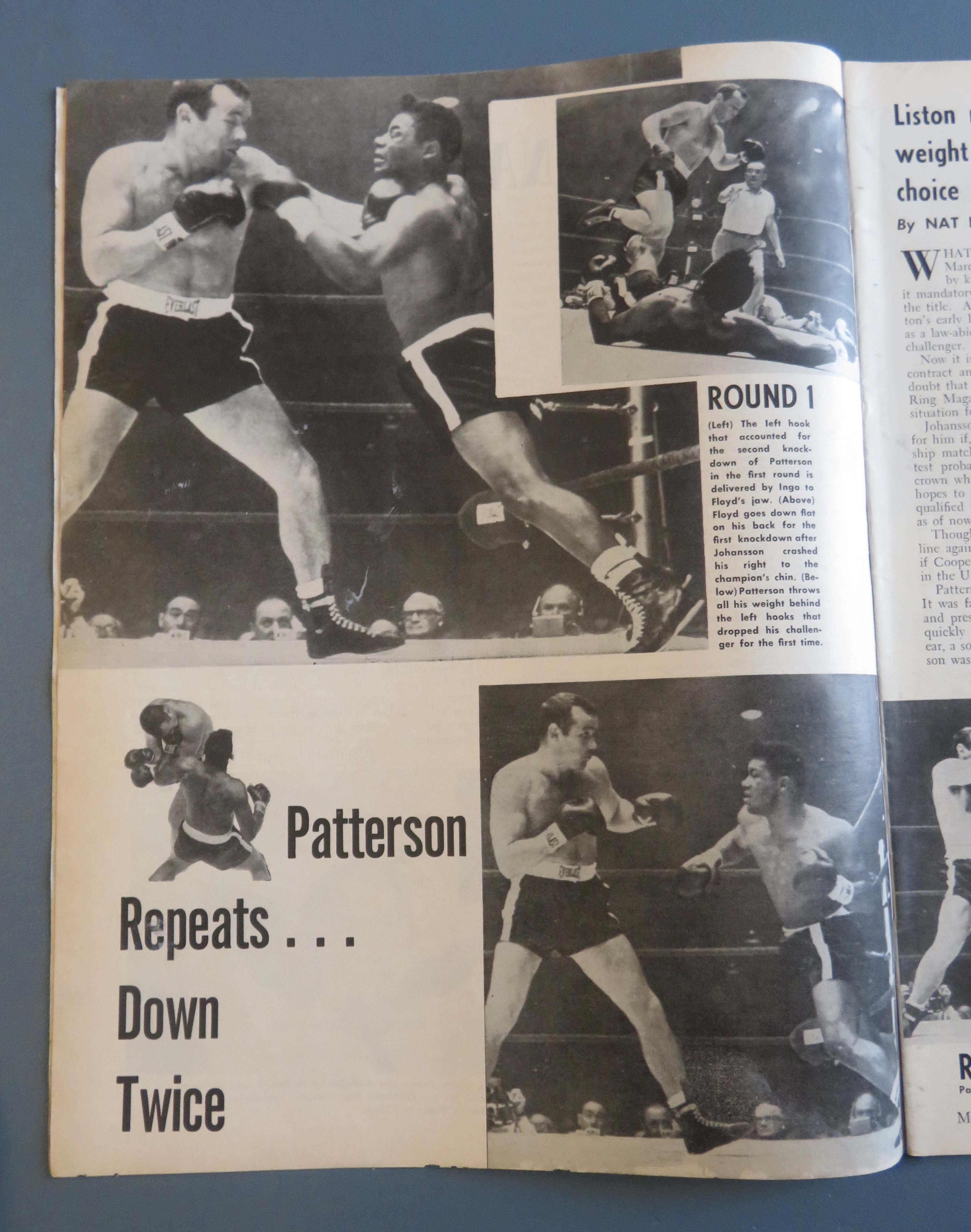 The Ring Magazine May 1961 Patterson-Johansson