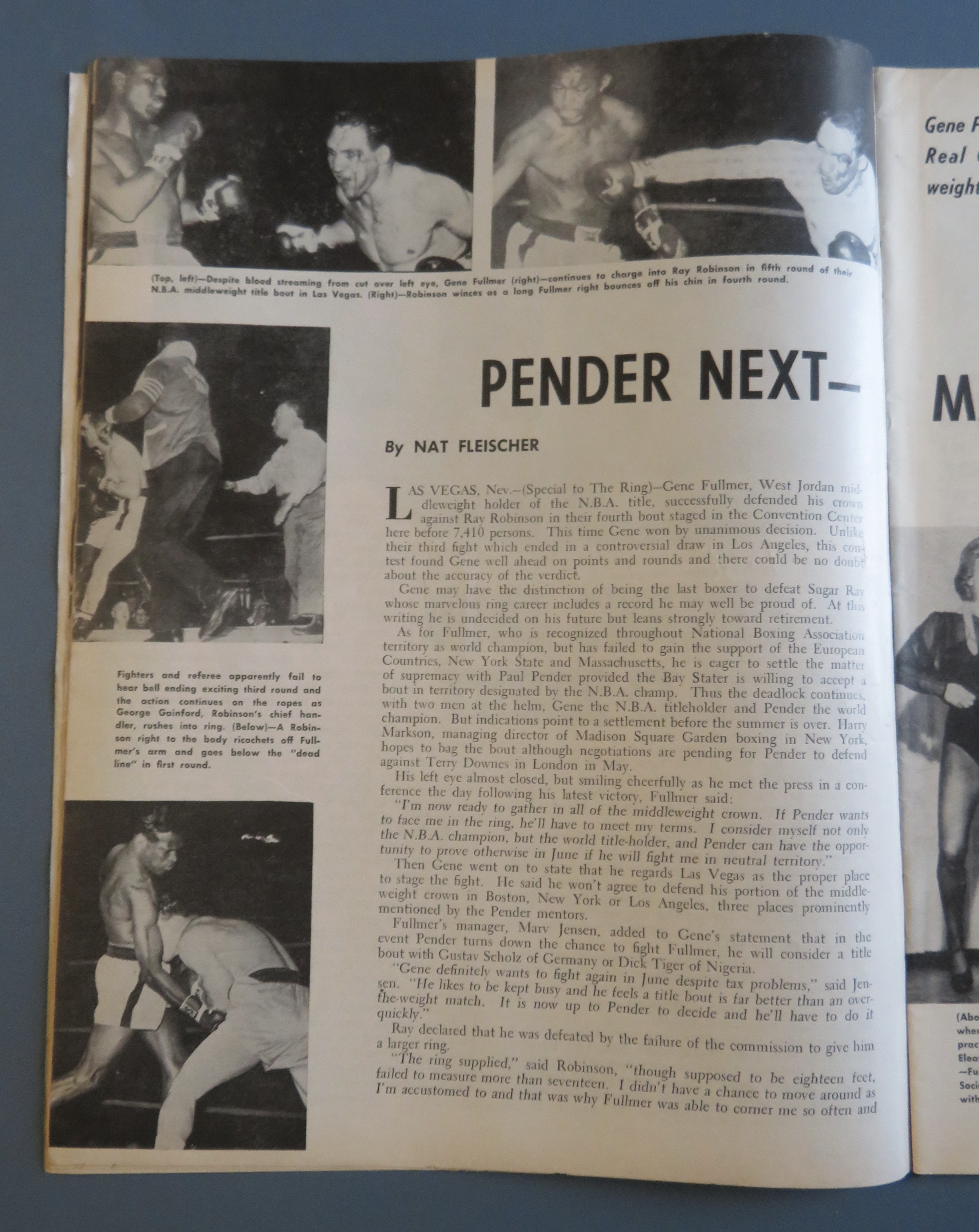 The Ring Magazine May 1961 Patterson-Johansson