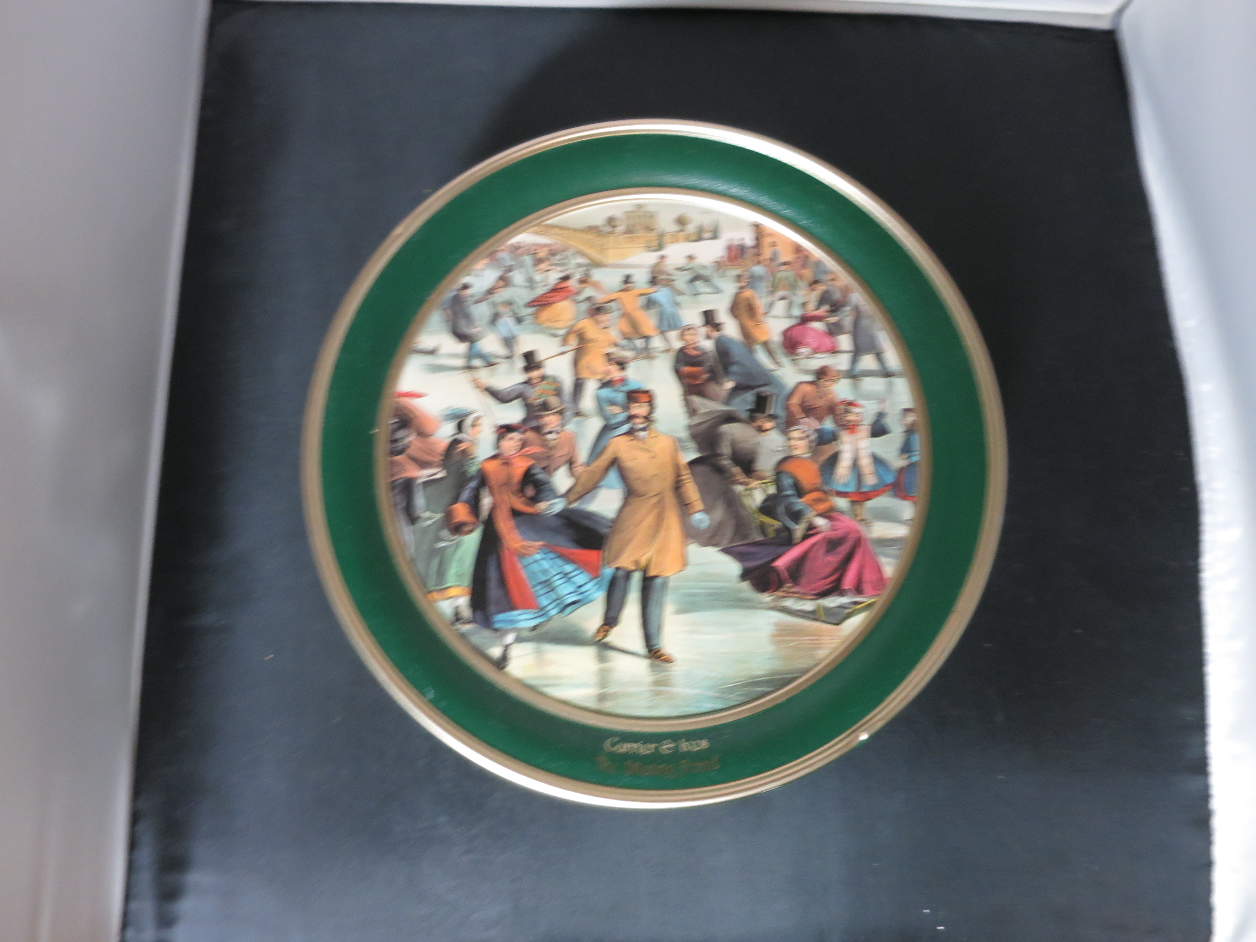 Currier & Ives The Skating Pond Tin Schwann's limited 2000