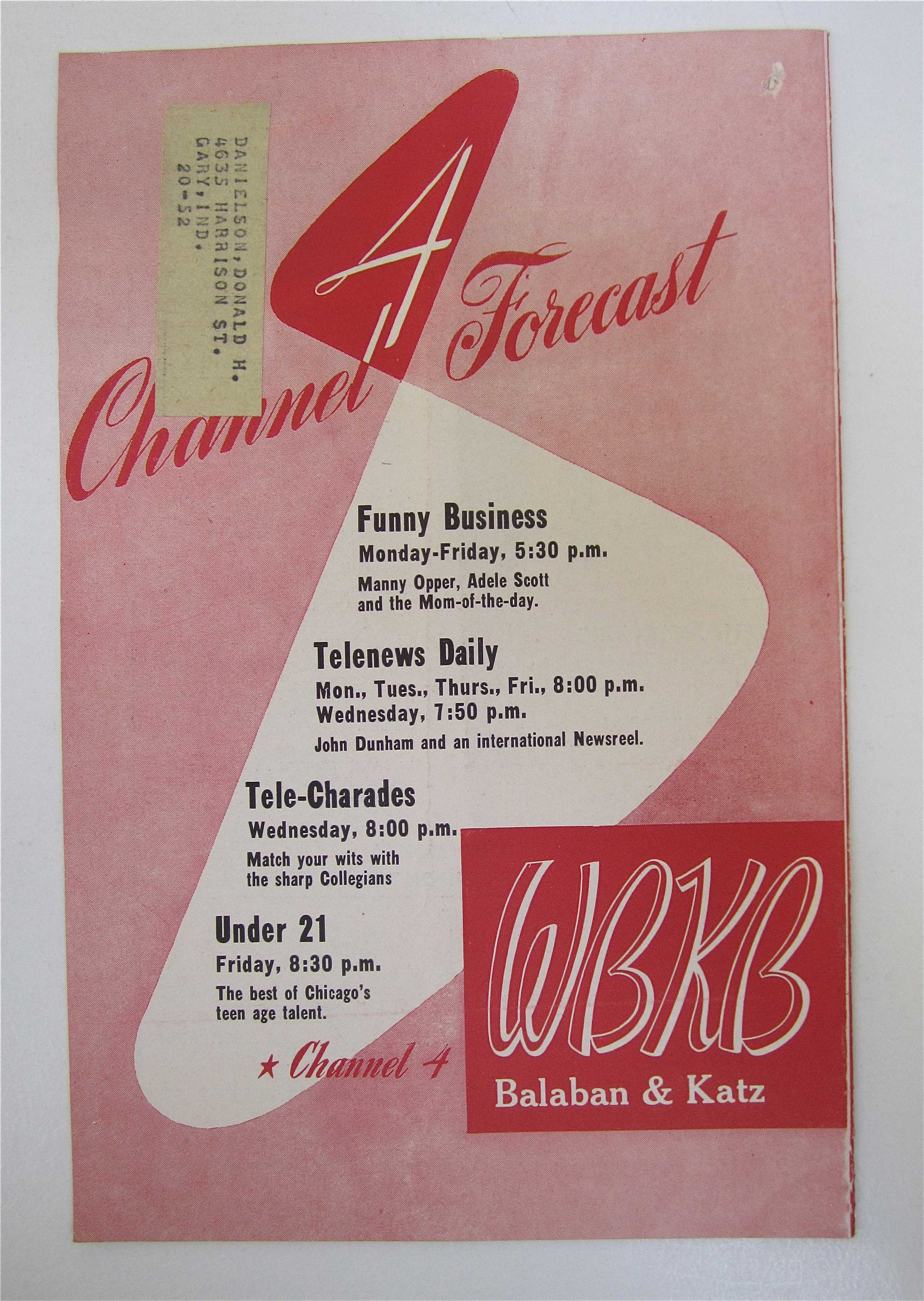 Television Forecast February 7, 1949 Lanny Ross